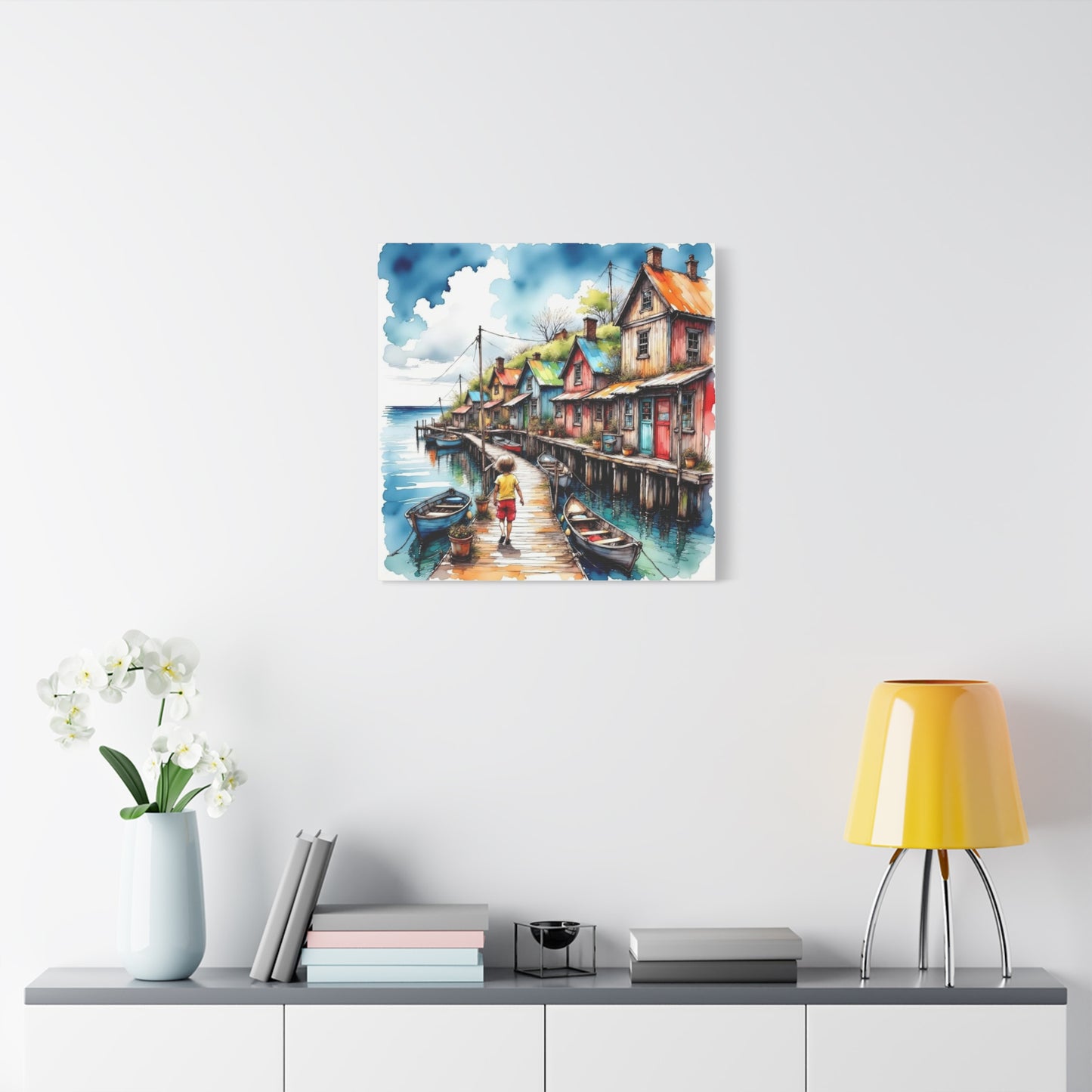Child Going Home Abstract Art