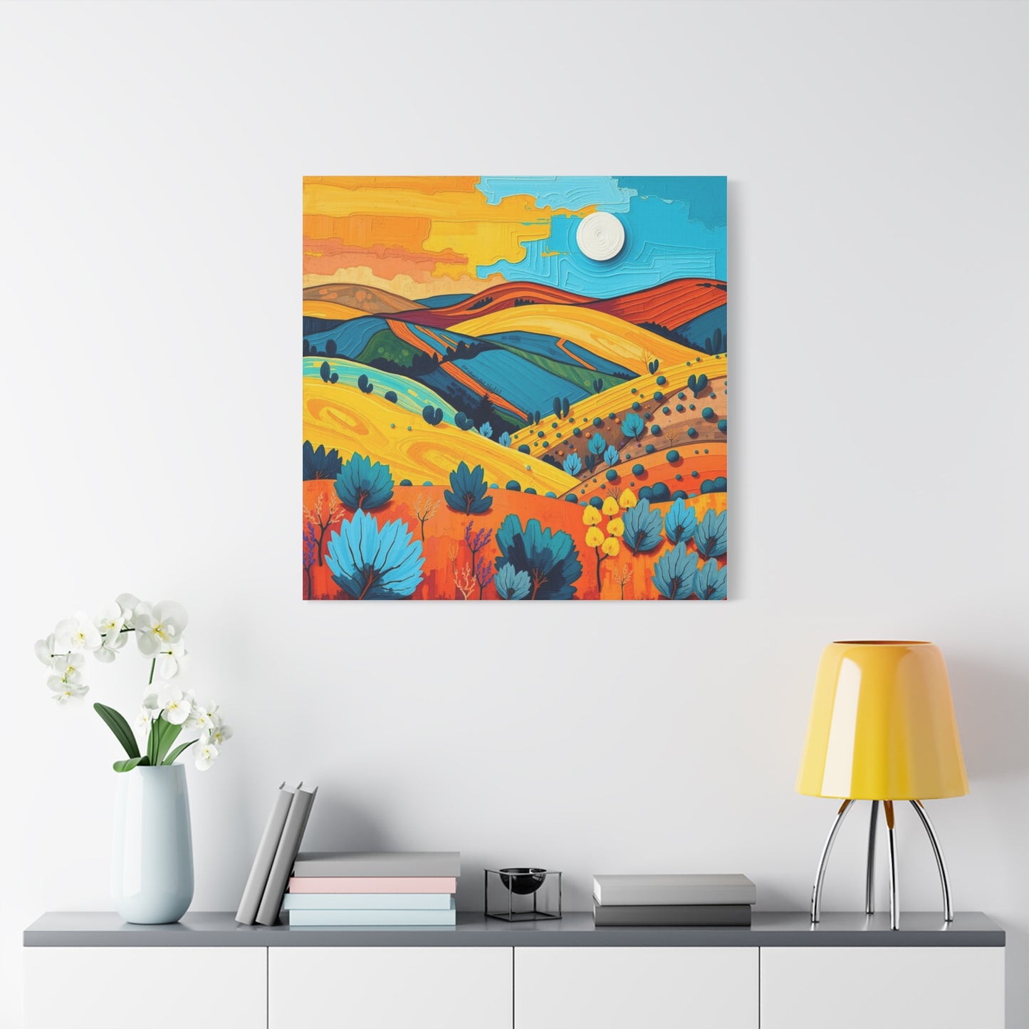 Canvas Wall Art - Black Hills Abstract Scenic Art
