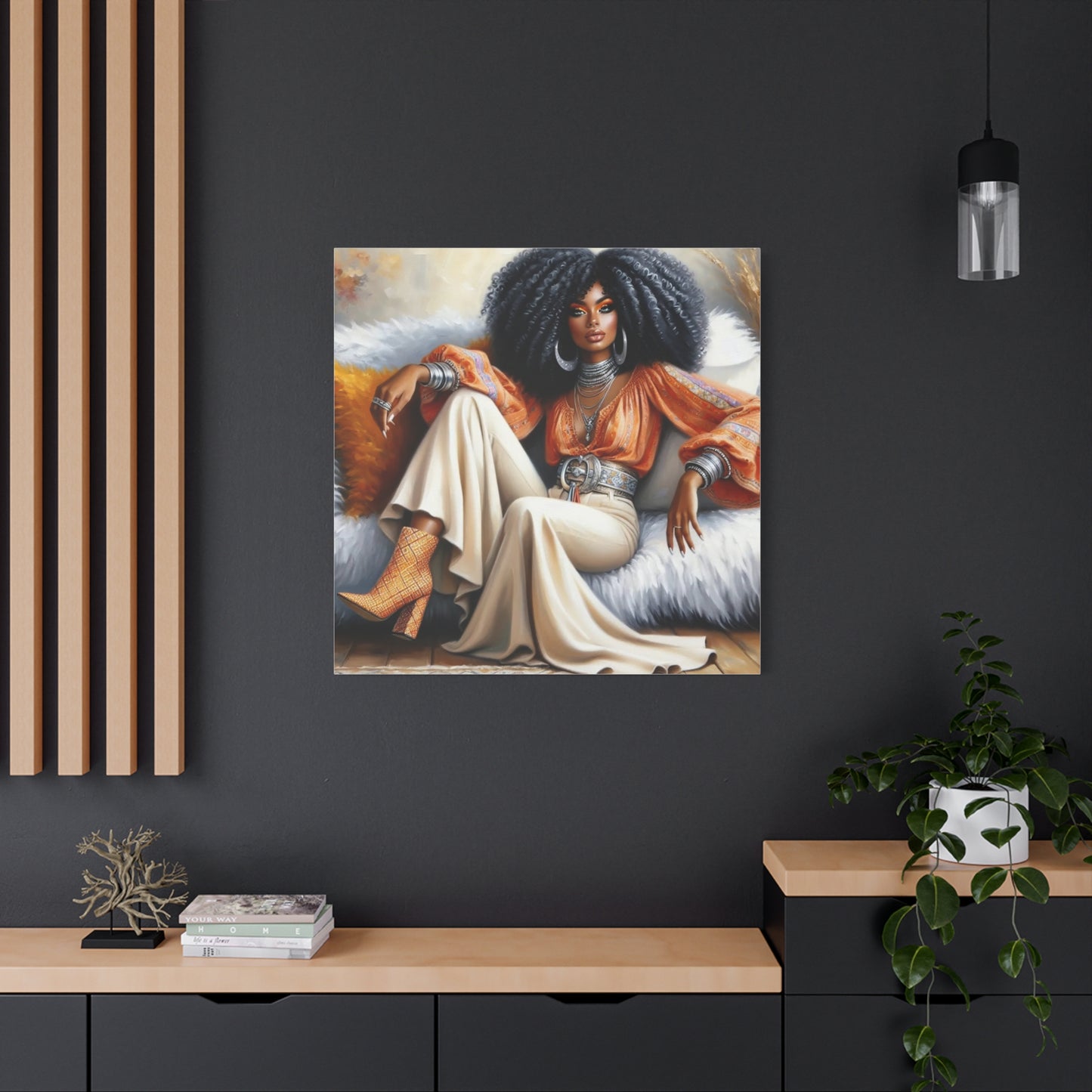 Beautiful Black Woman Canvas Art