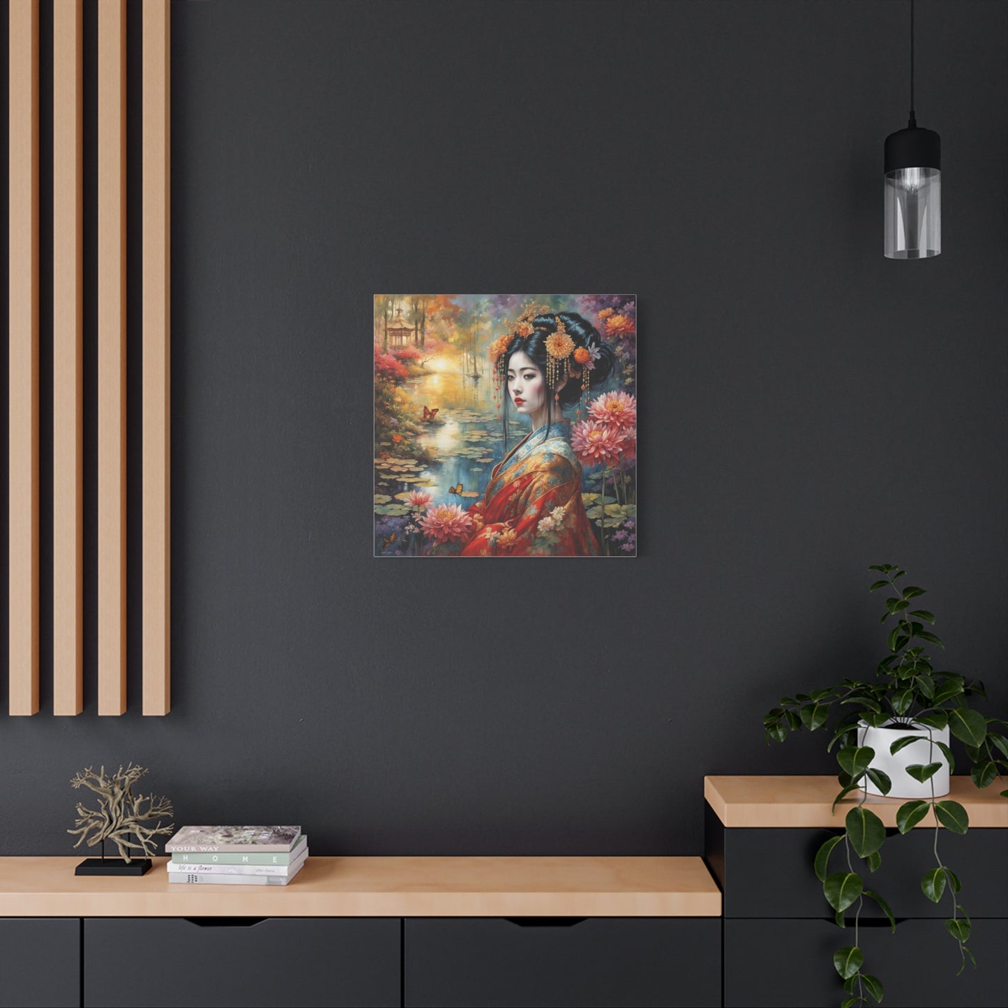 Beautiful Woman Asian Abstract Art