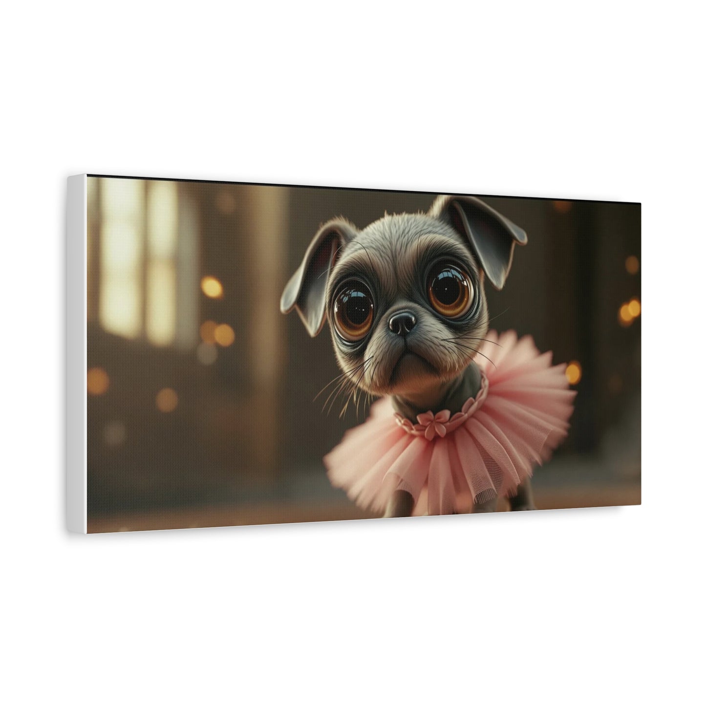 Cute Dog in Pink Tutu Art