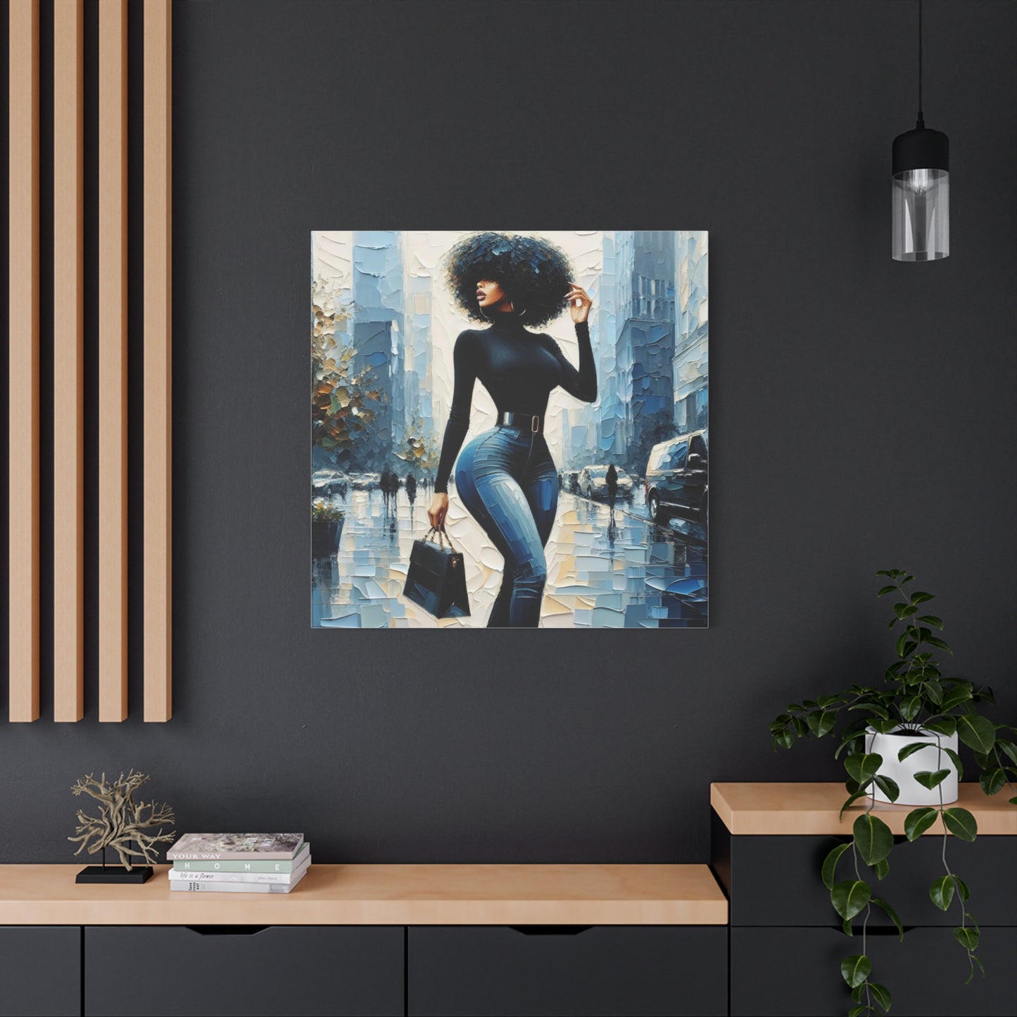 Beautiful Black Woman Canvas Art