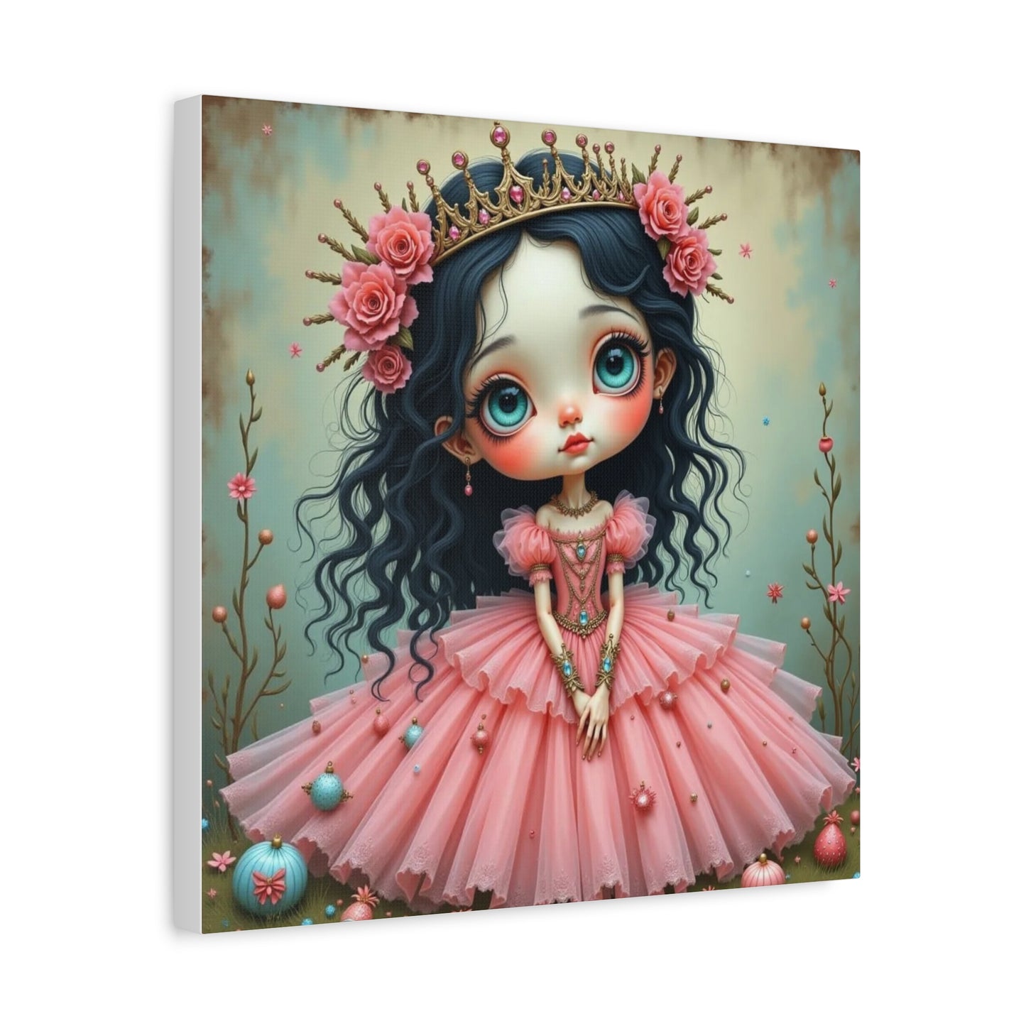 Girl in a Pink Dress Art