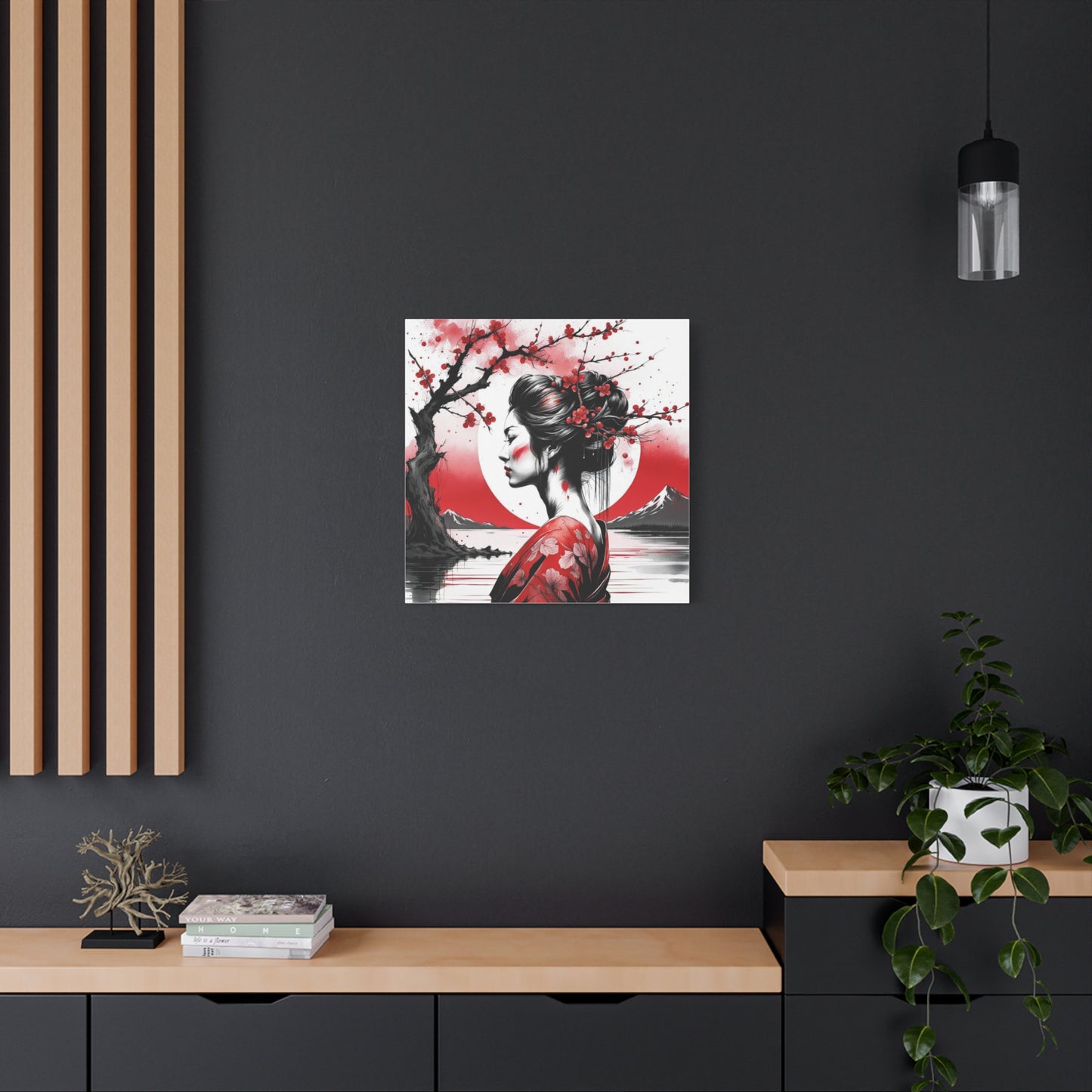 Beautiful Woman Asian Abstract Art