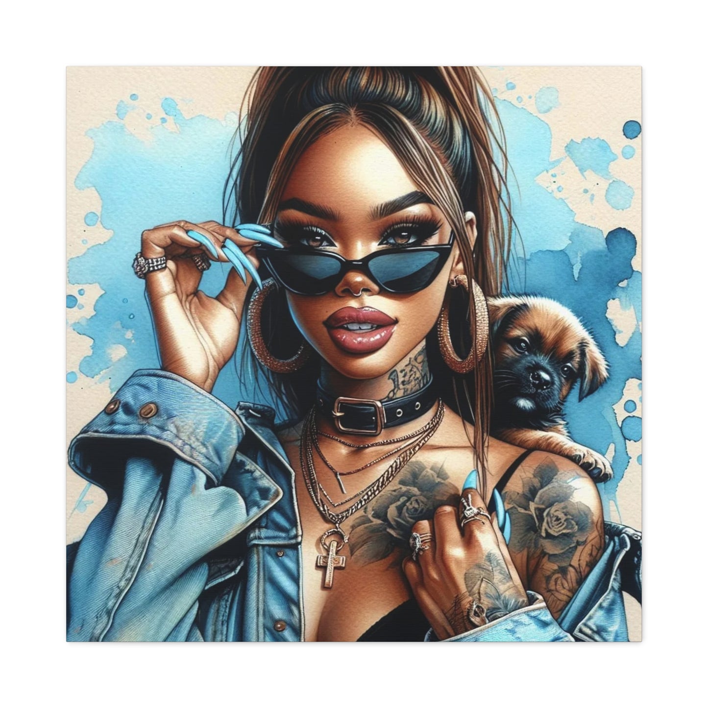 Beautiful Black Woman Canvas Art