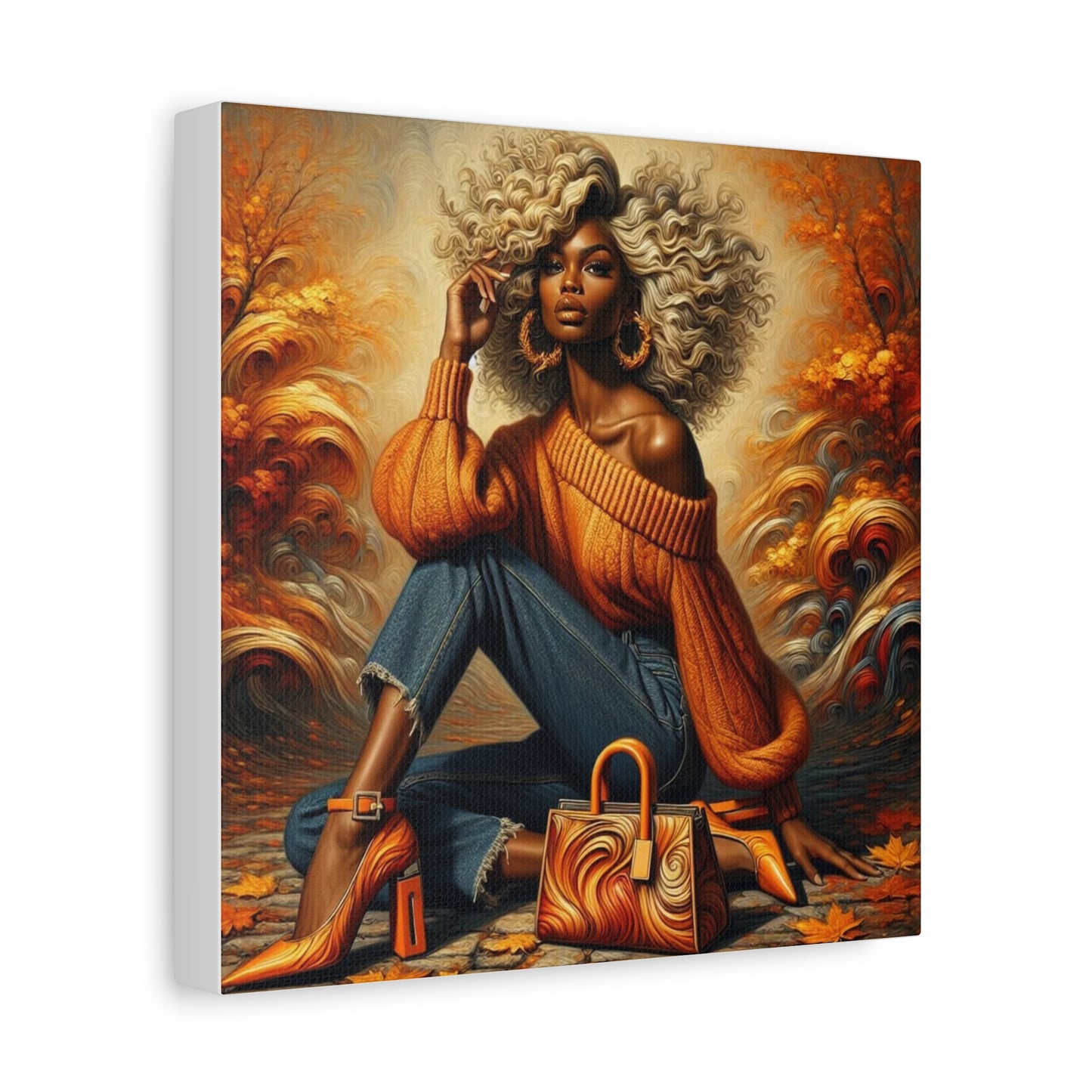 Beautiful Black Woman Canvas Art