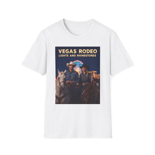 Vegas Rodeo Lights and Rhinestones Western Boho, Unisex T-Shirt,