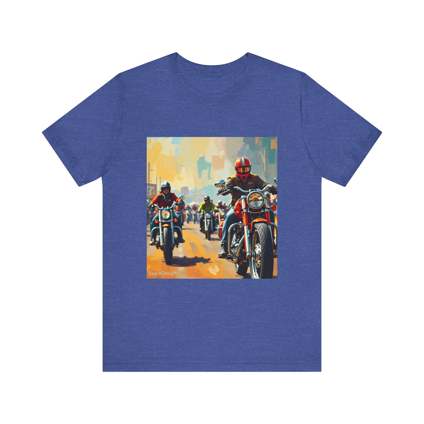 Black Hills Bikers in Sturgis Abstract Tee 1