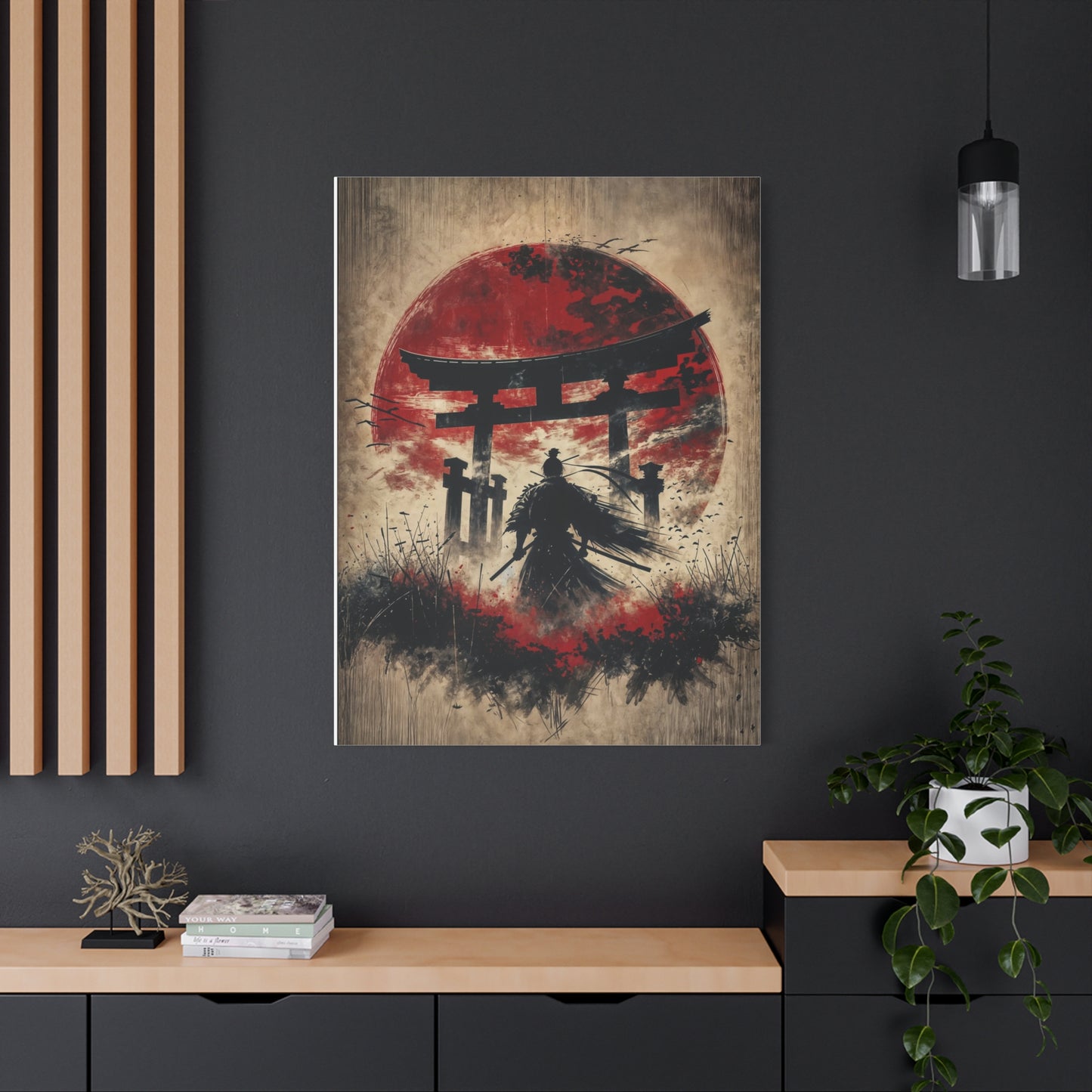 Samurai Asian Abstract Art
