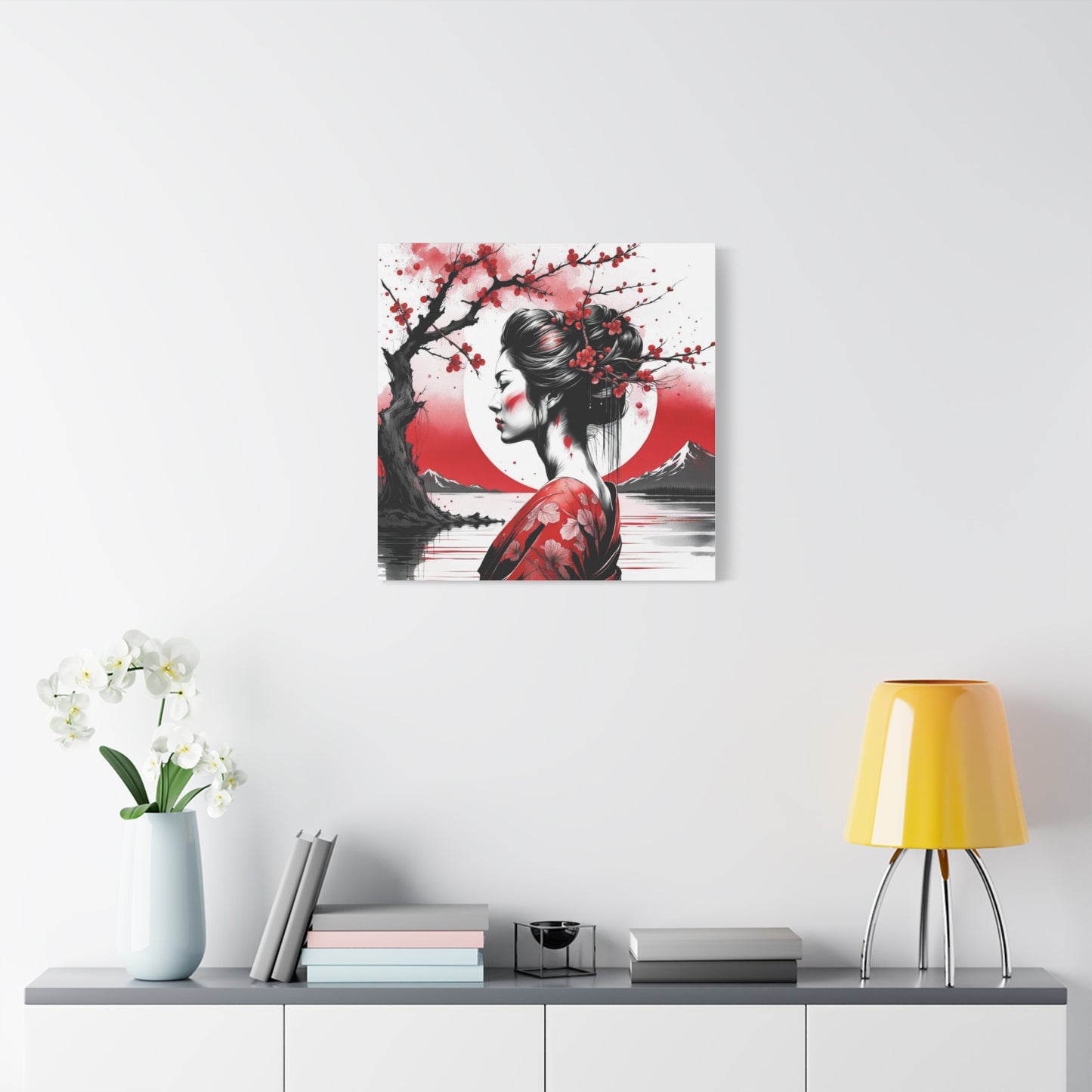 Beautiful Woman Asian Abstract Art