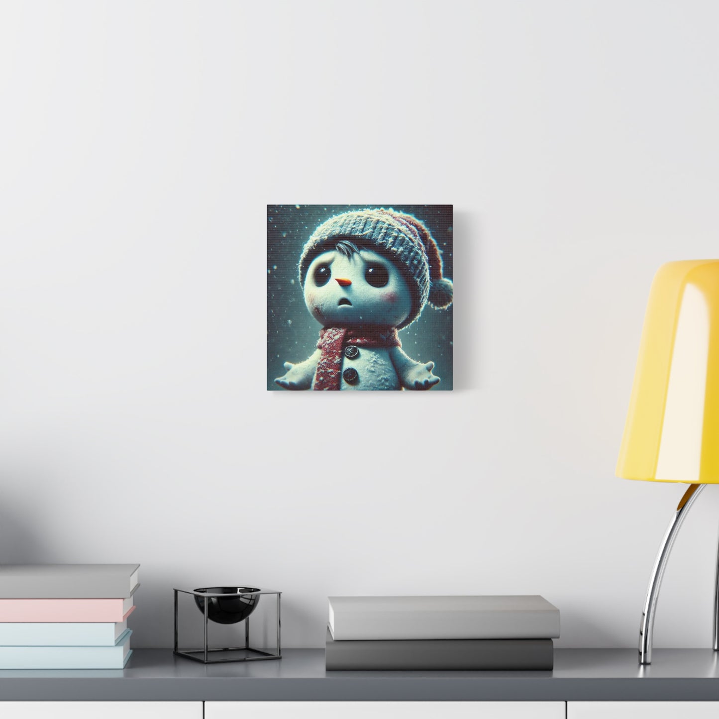 The Little Snowman Abstract Art