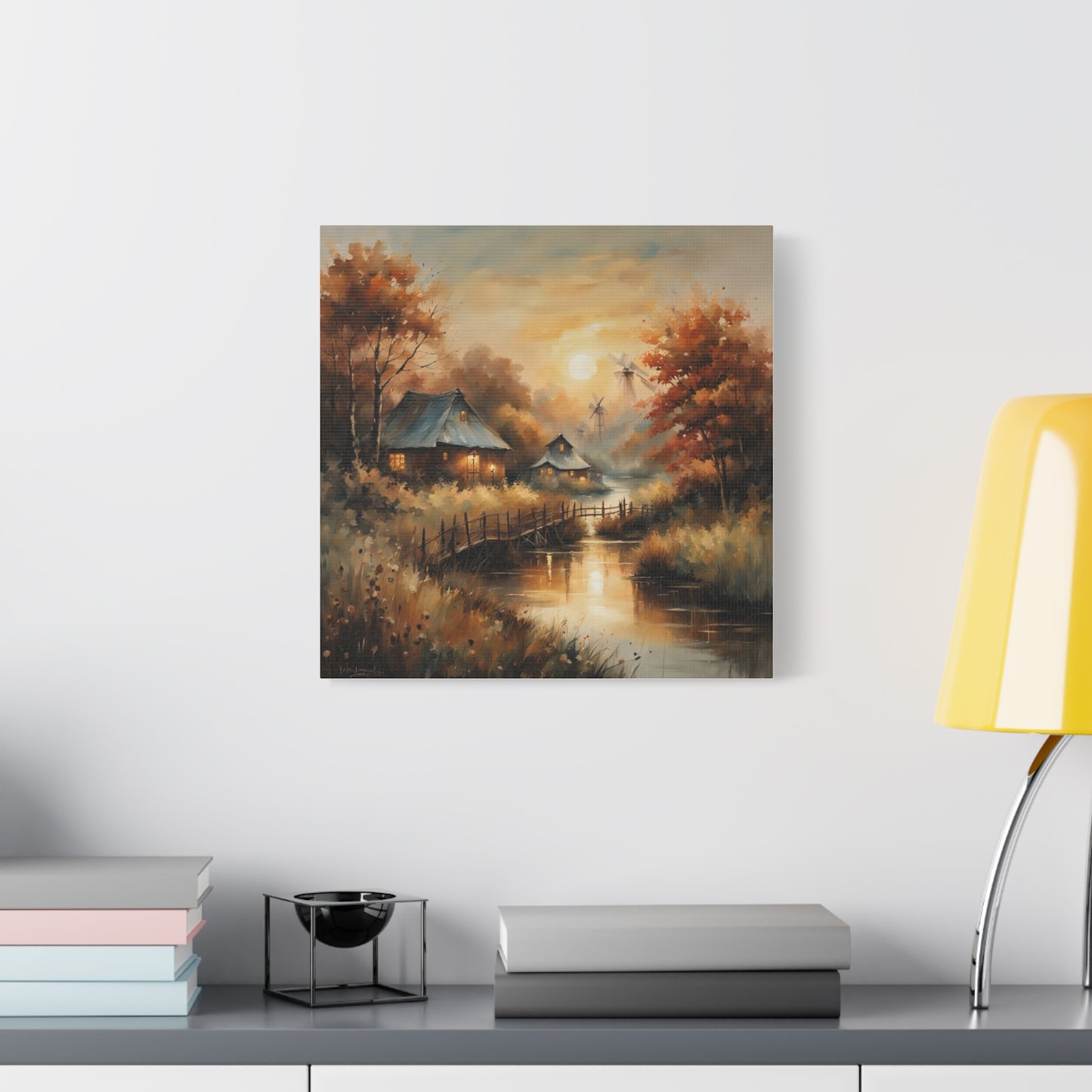 Canvas Print - Golden Hours at the Village Wall Art