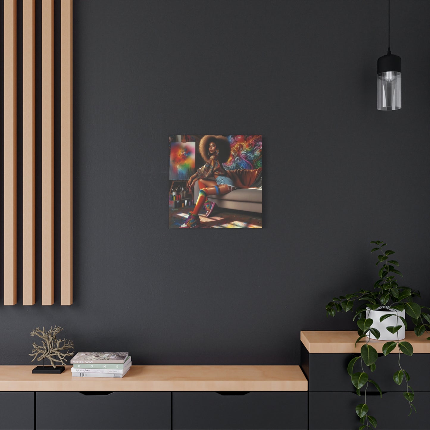 Beautiful Black Woman Canvas Art