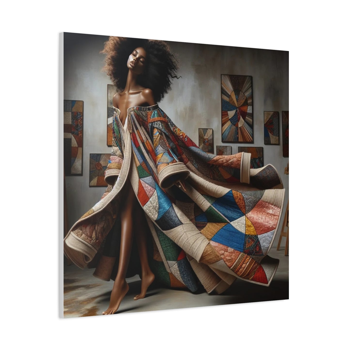 Beautiful Black Woman Canvas Art