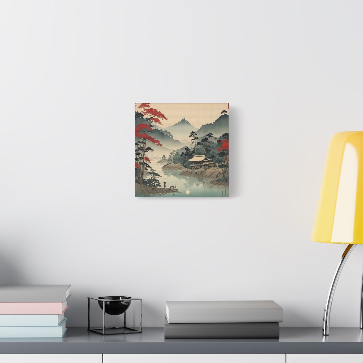 Home by the Lake Asian Abstract Art