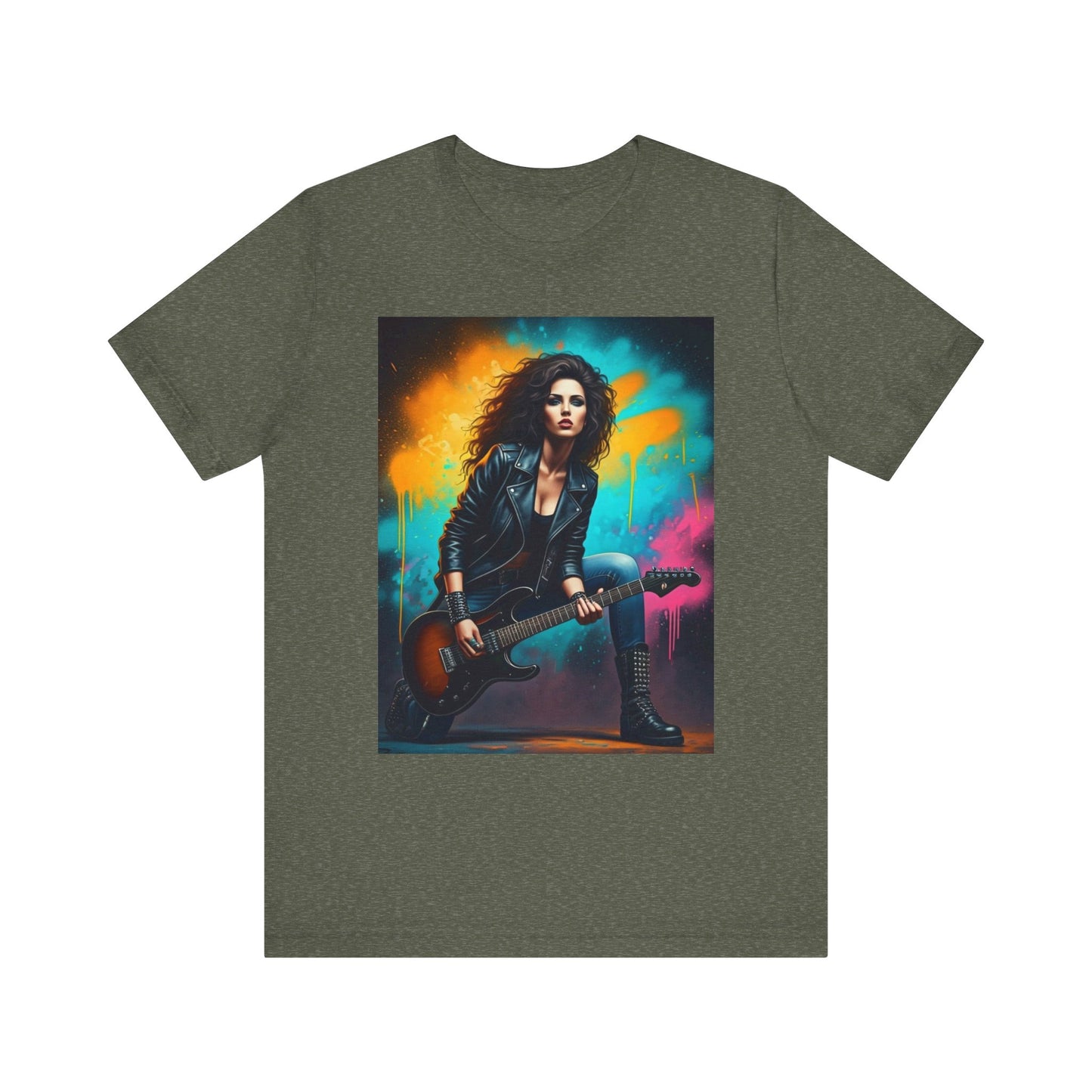 Woman Rock Star Abstract T-Shirt