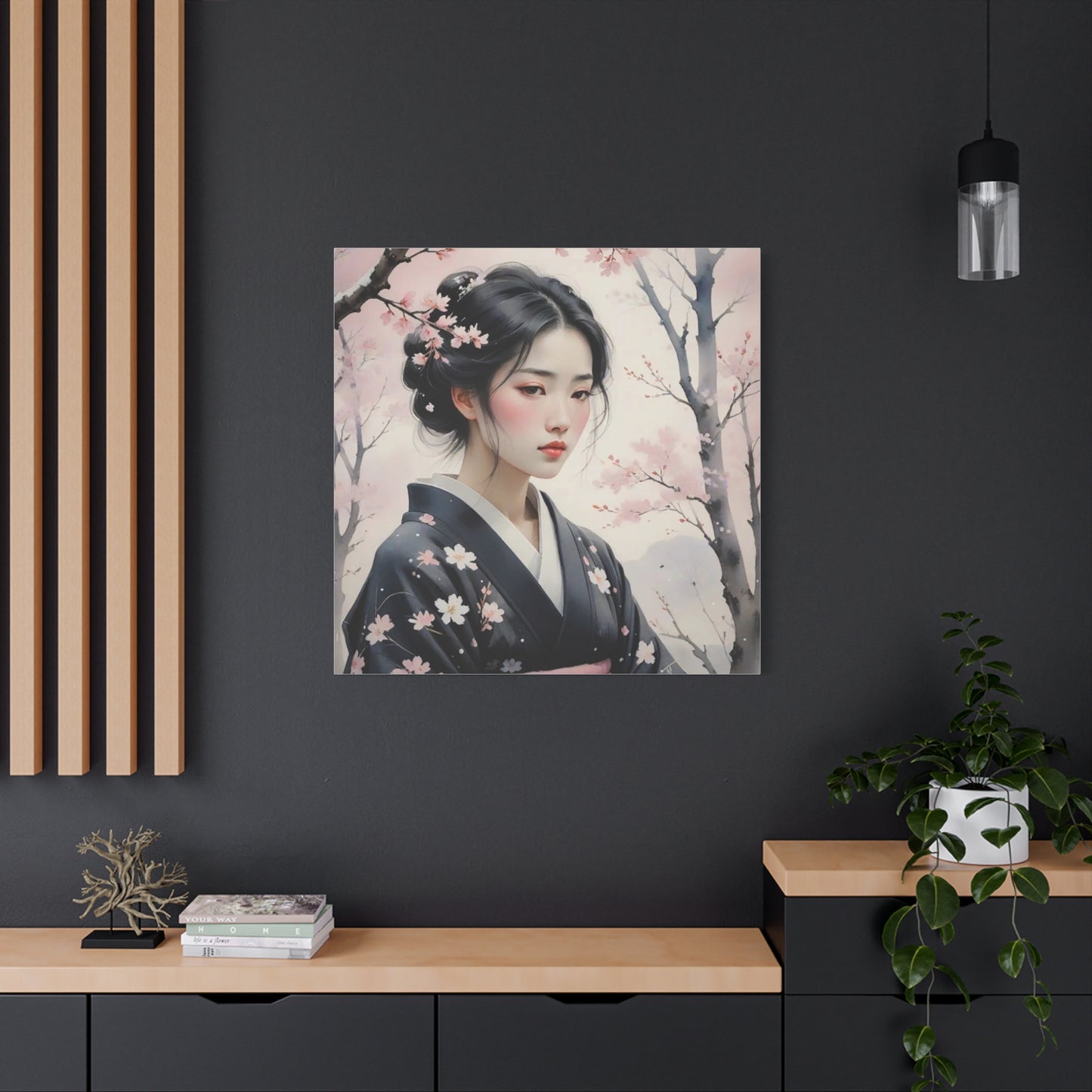 Beautiful Woman Asian Abstract Art