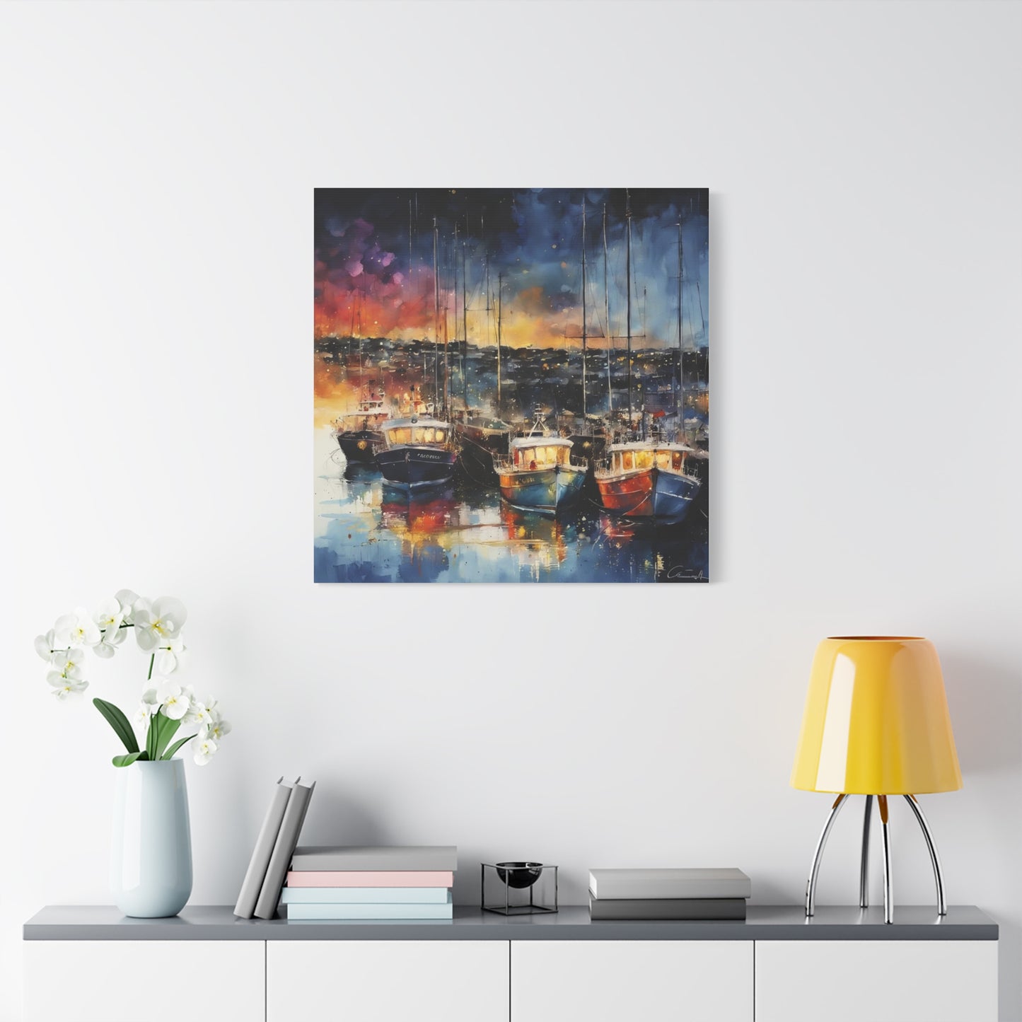 Twilight in Barbados Abstract Art