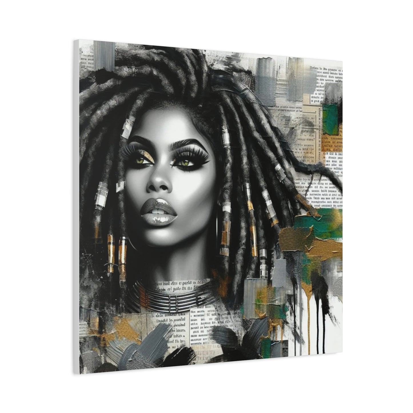 Beautiful Black Woman Canvas Art