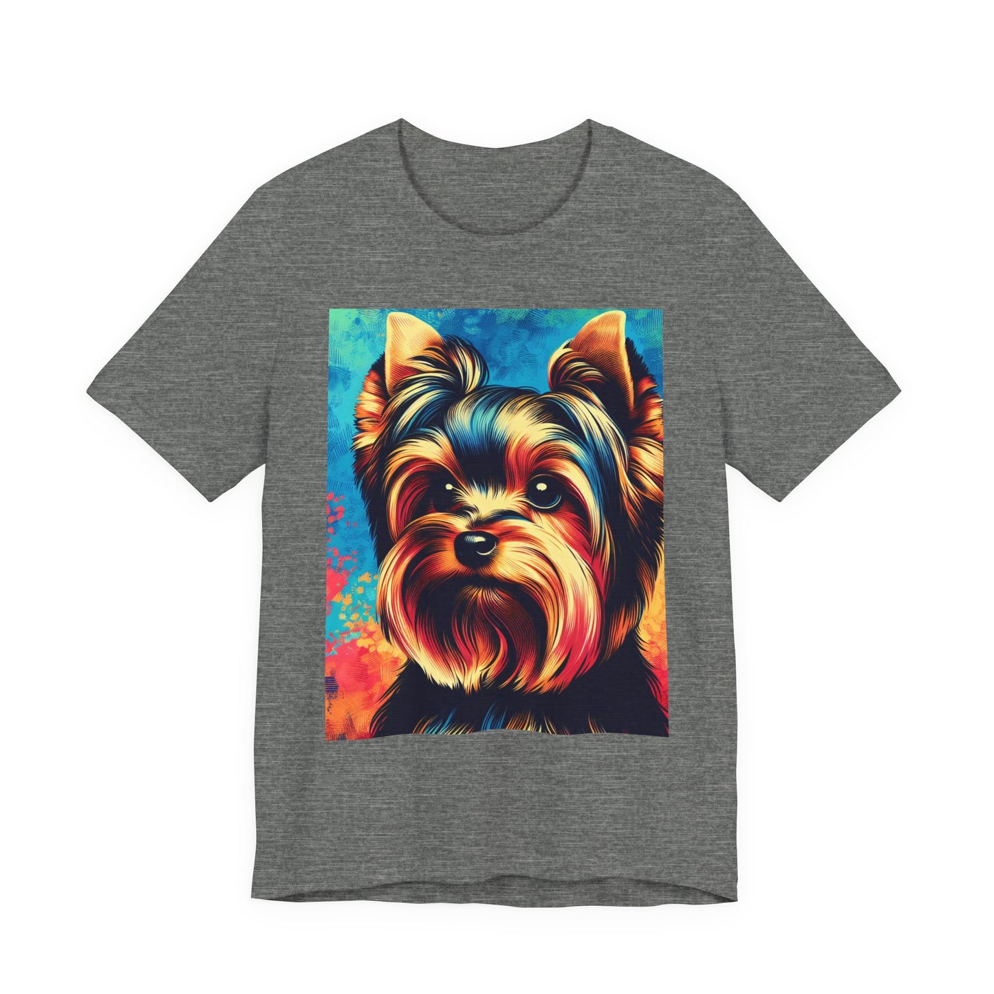 Retro Colorful Yorkie Tee - Unisex Shirt