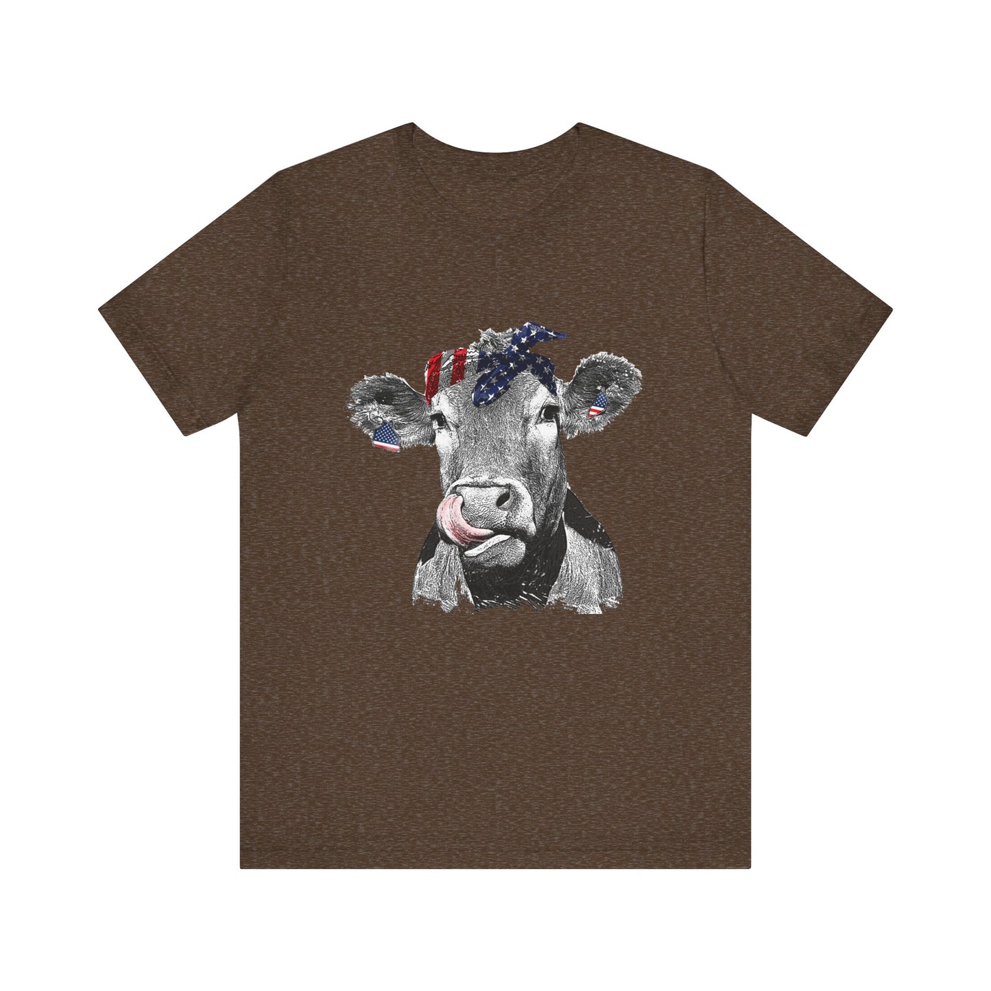 Cow with Flag Bandanna T-Shirt