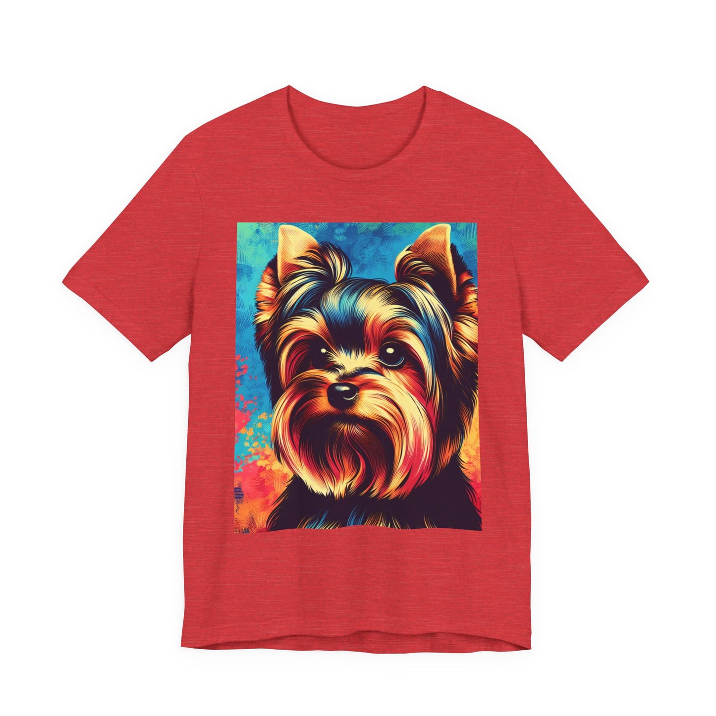Retro Colorful Yorkie Tee - Unisex Shirt