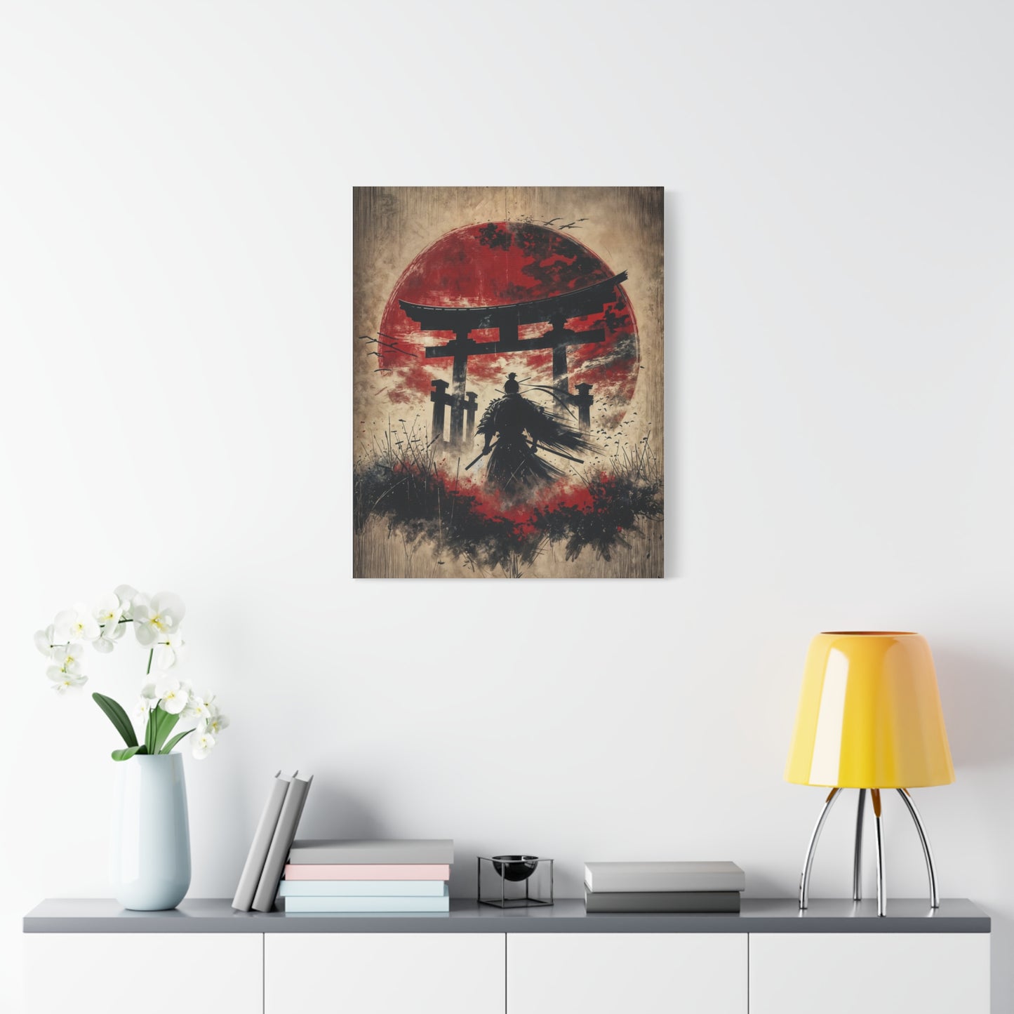 Samurai Asian Abstract Art