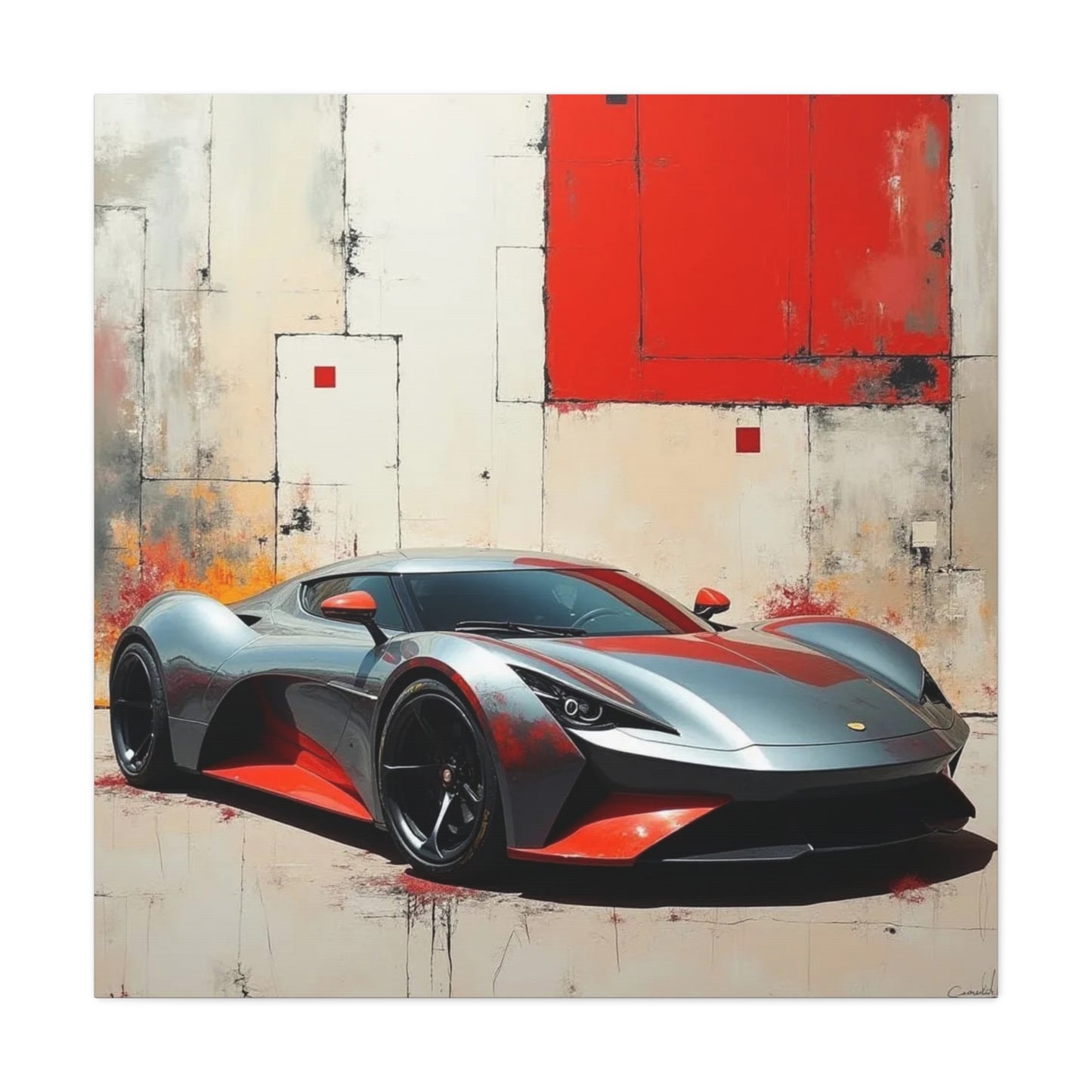 Sports Car Abstract Art