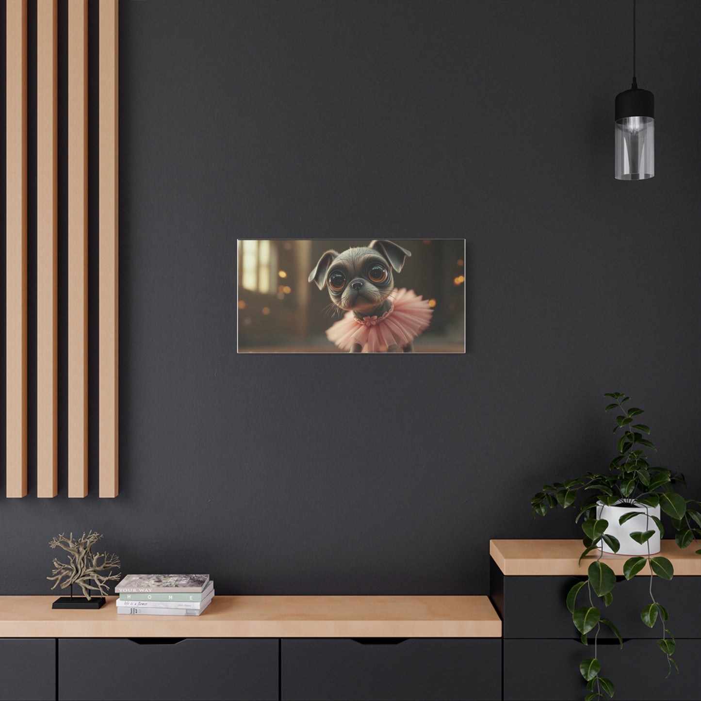 Cute Dog in Pink Tutu Art