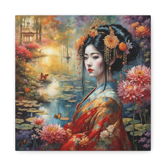 Beautiful Woman Asian Abstract Art