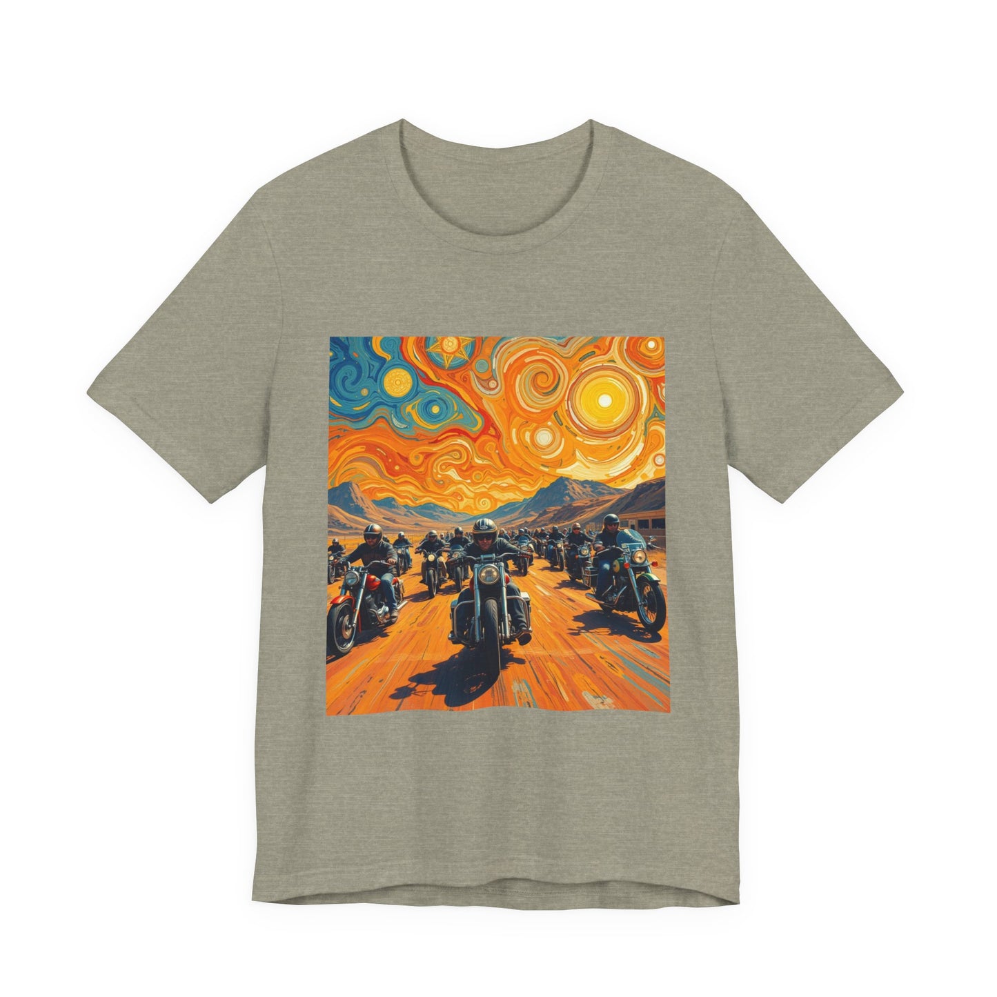 Black Hills Bikers in Sturgis Abstract Tee