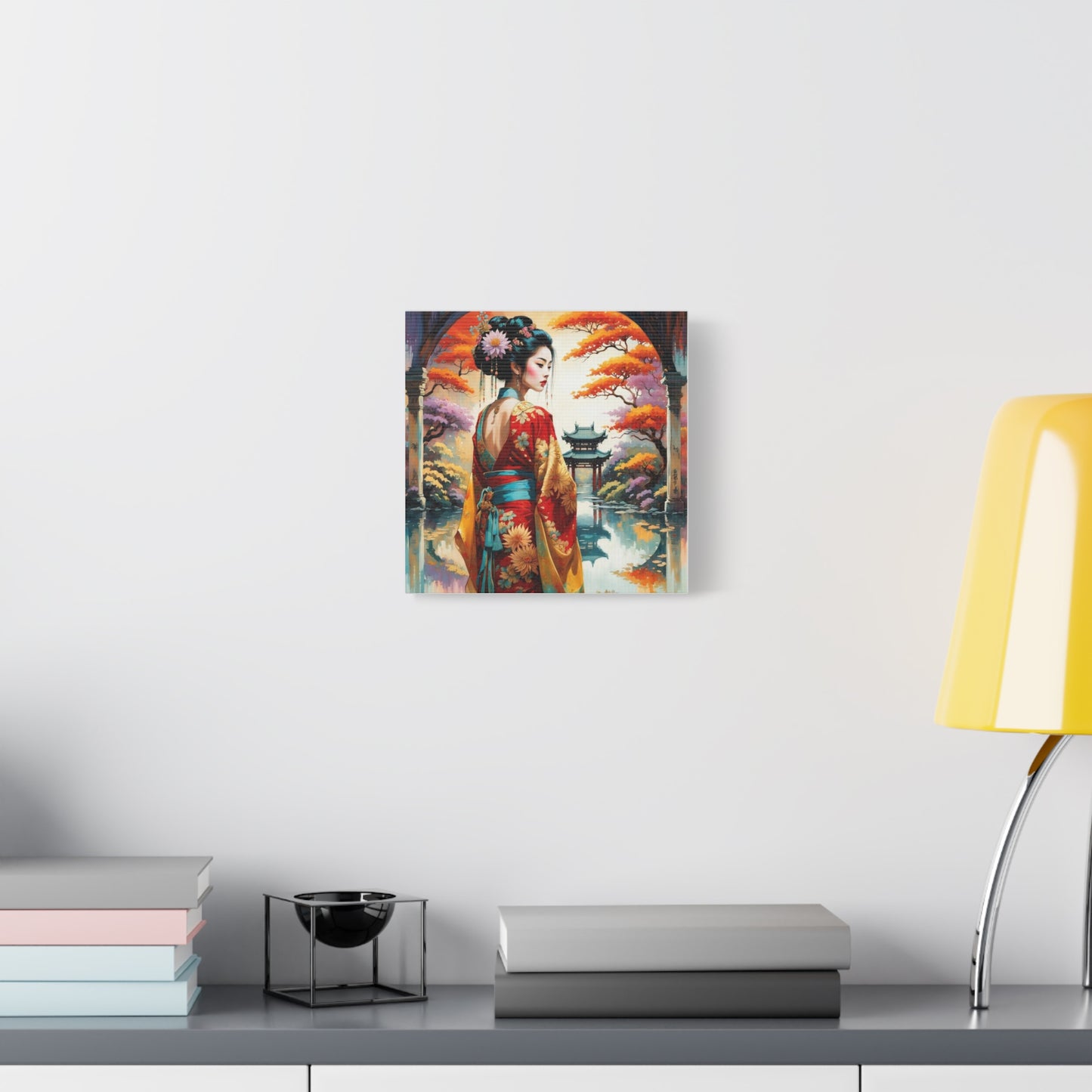 Geisha Asian Abstract Art