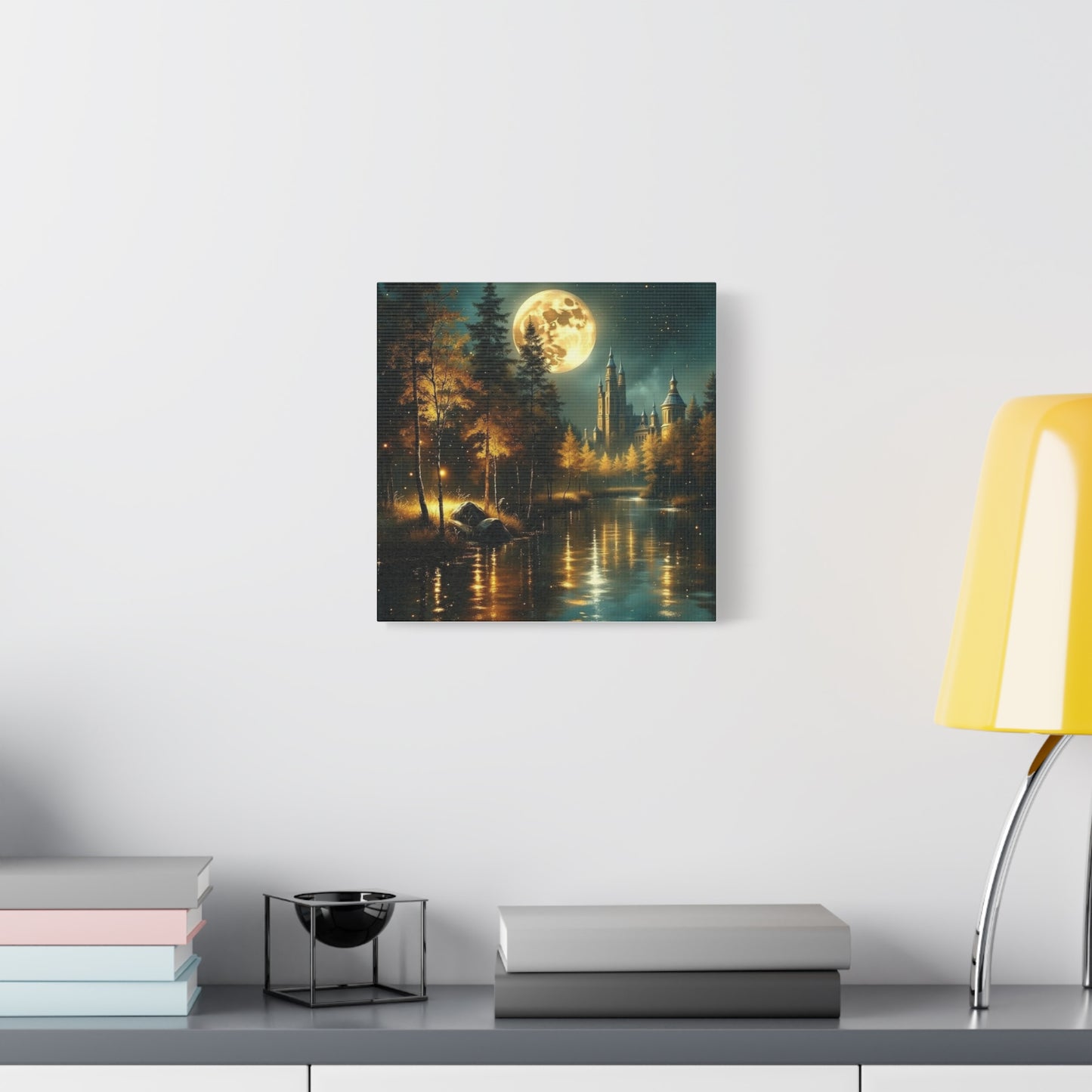 Canvas Print - Moon Over the Castle Wall Art
