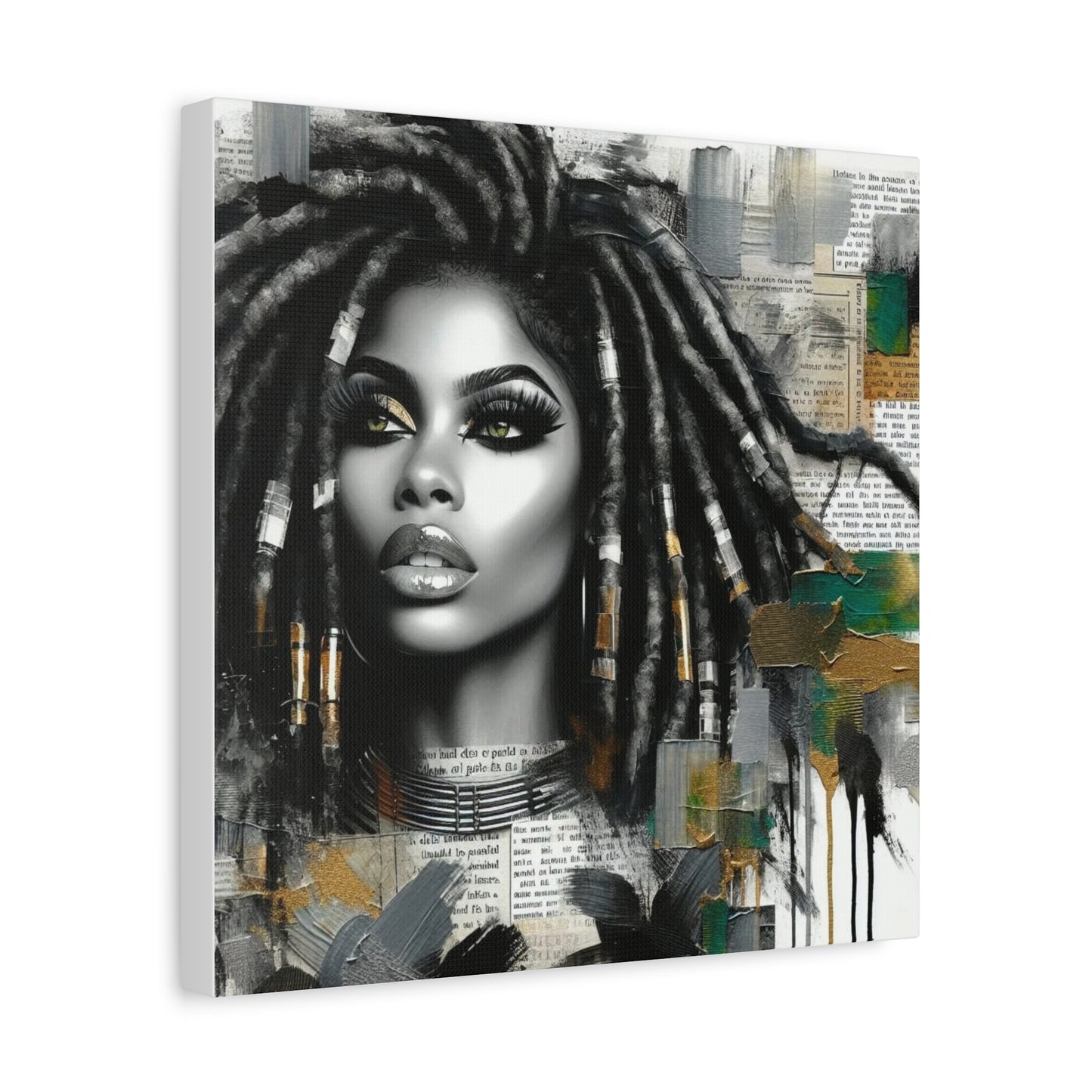 Beautiful Black Woman Canvas Art