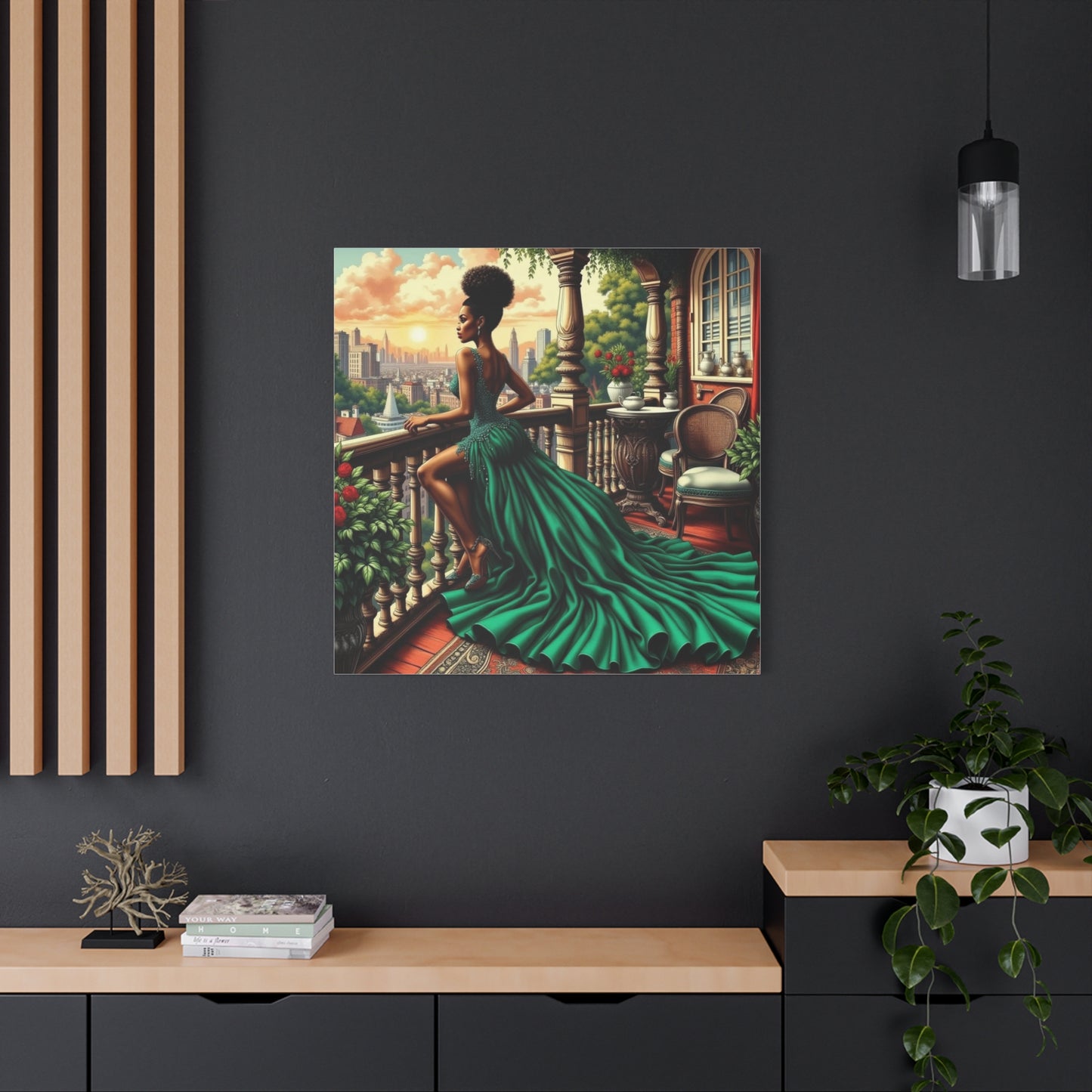 Beautiful Black Woman Canvas Art