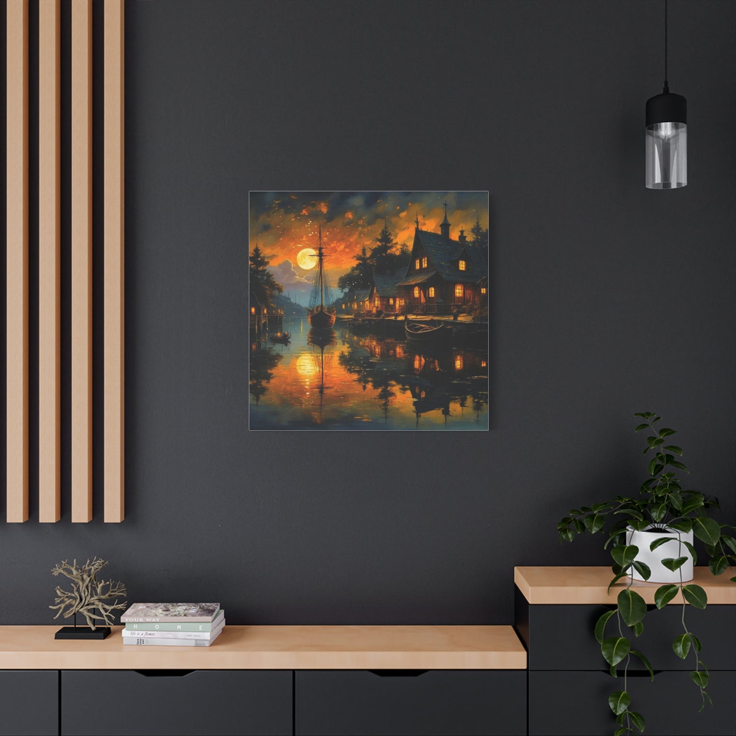 Wall Art - Harbor Glow Matte Canvas