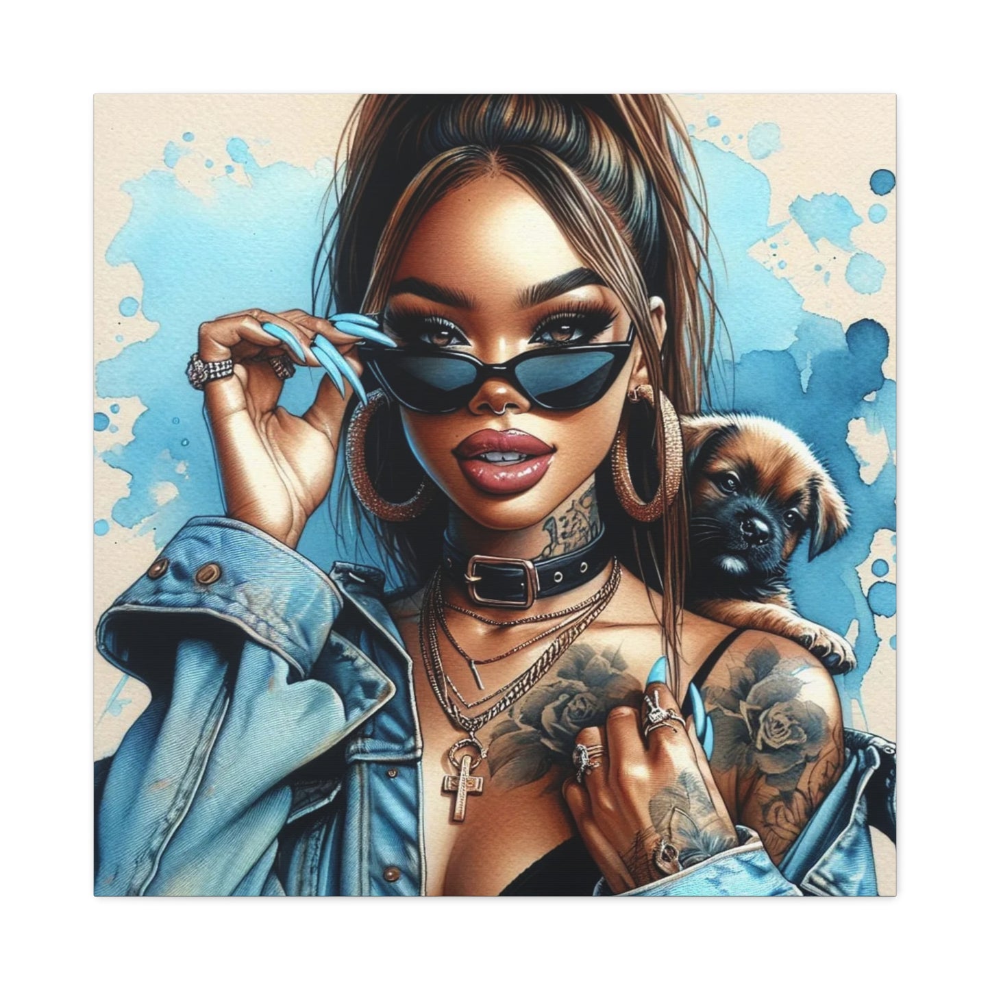 Beautiful Black Woman Canvas Art