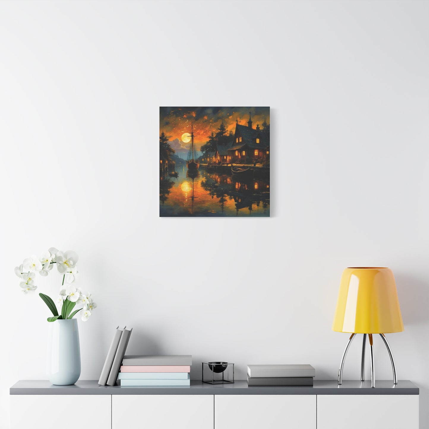 Wall Art - Harbor Glow Matte Canvas