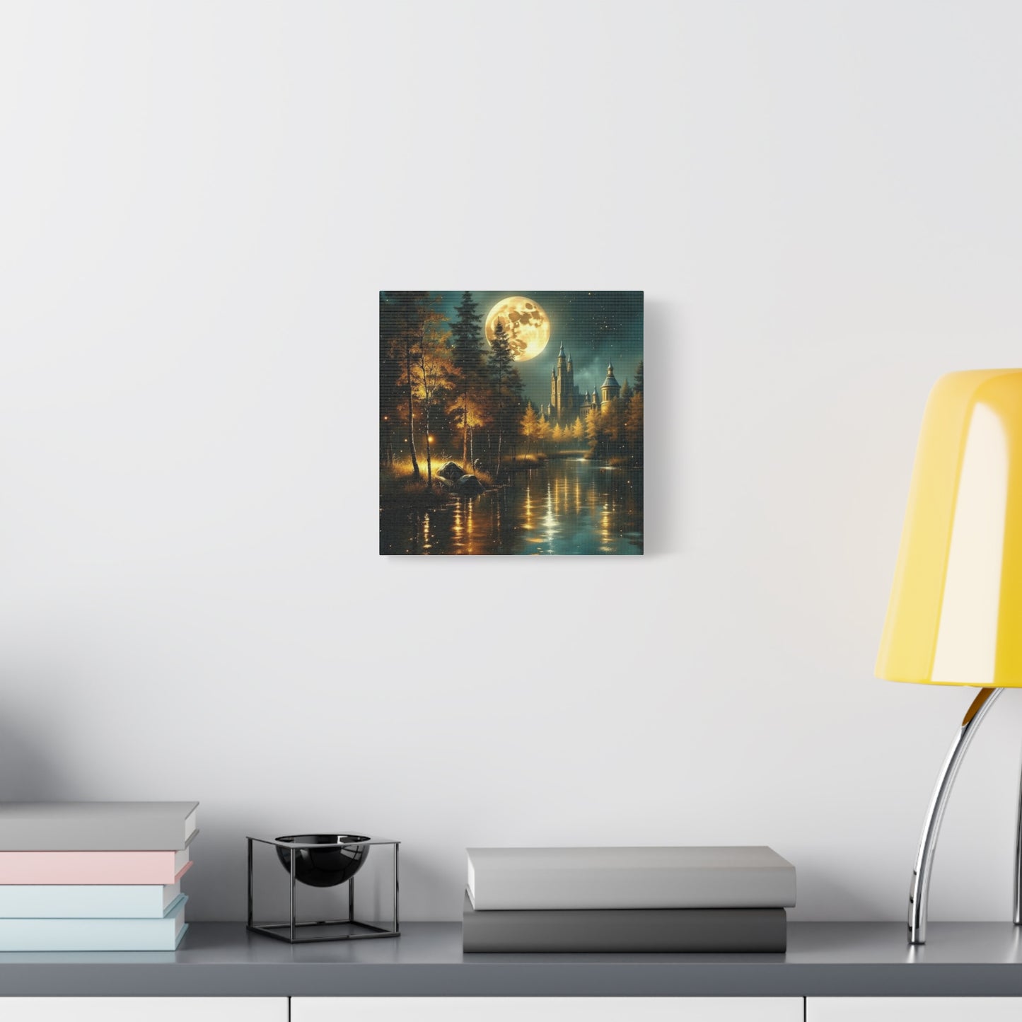 Canvas Print - Moon Over the Castle Wall Art