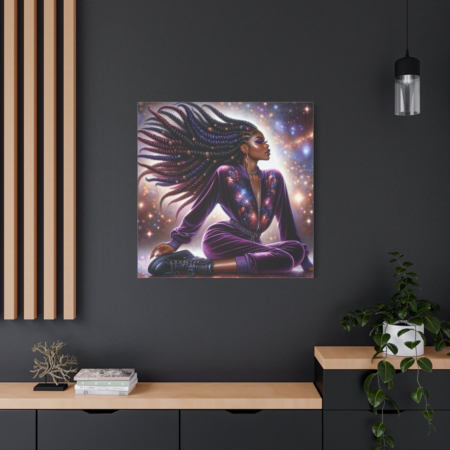 Beautiful Black Woman Canvas Art