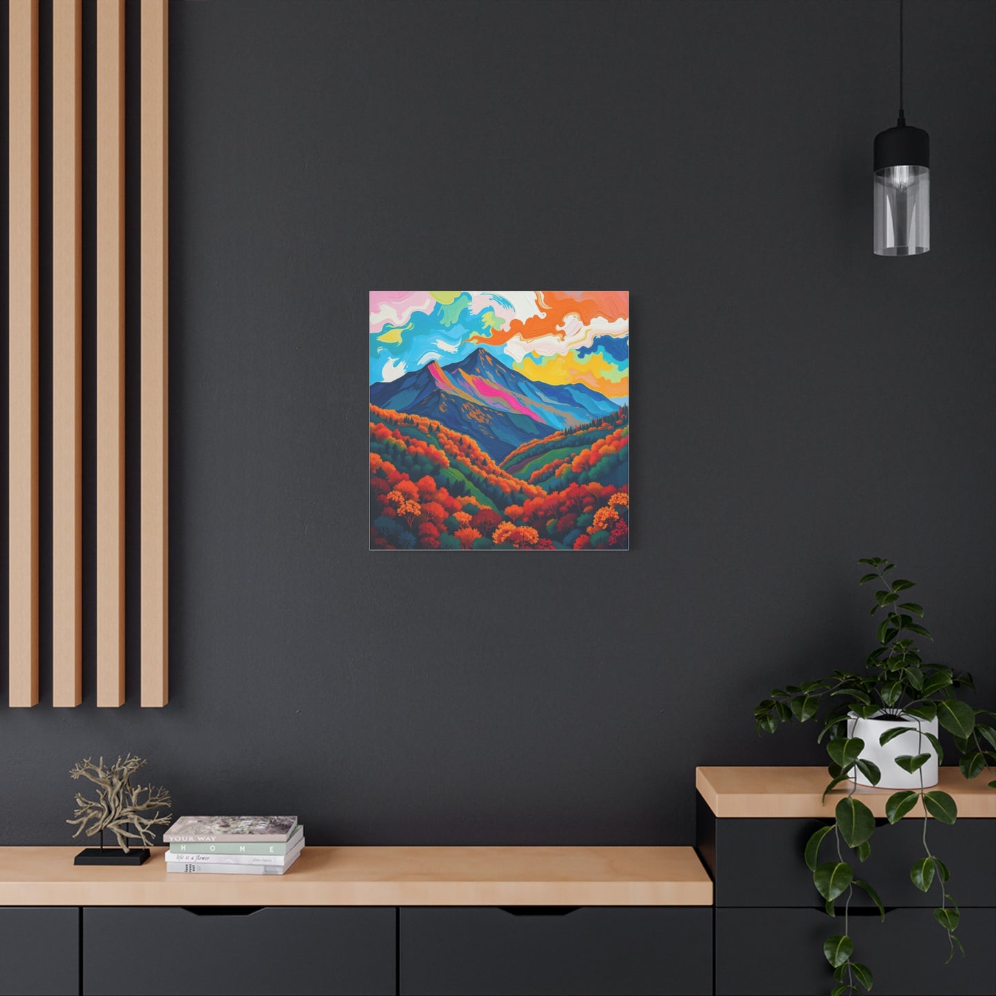 Canvas Wall Art - Abstract Black Hills Scenic