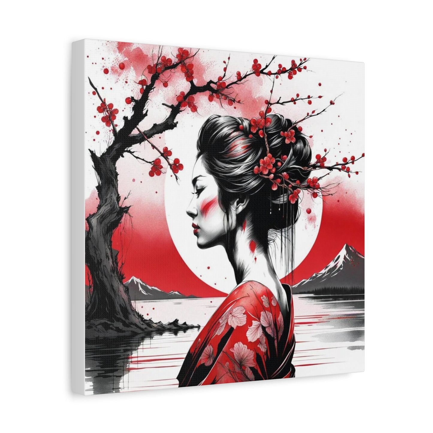 Beautiful Woman Asian Abstract Art