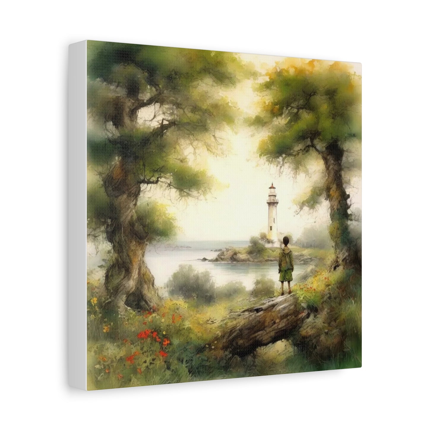 Boy and the Lighthouse Art