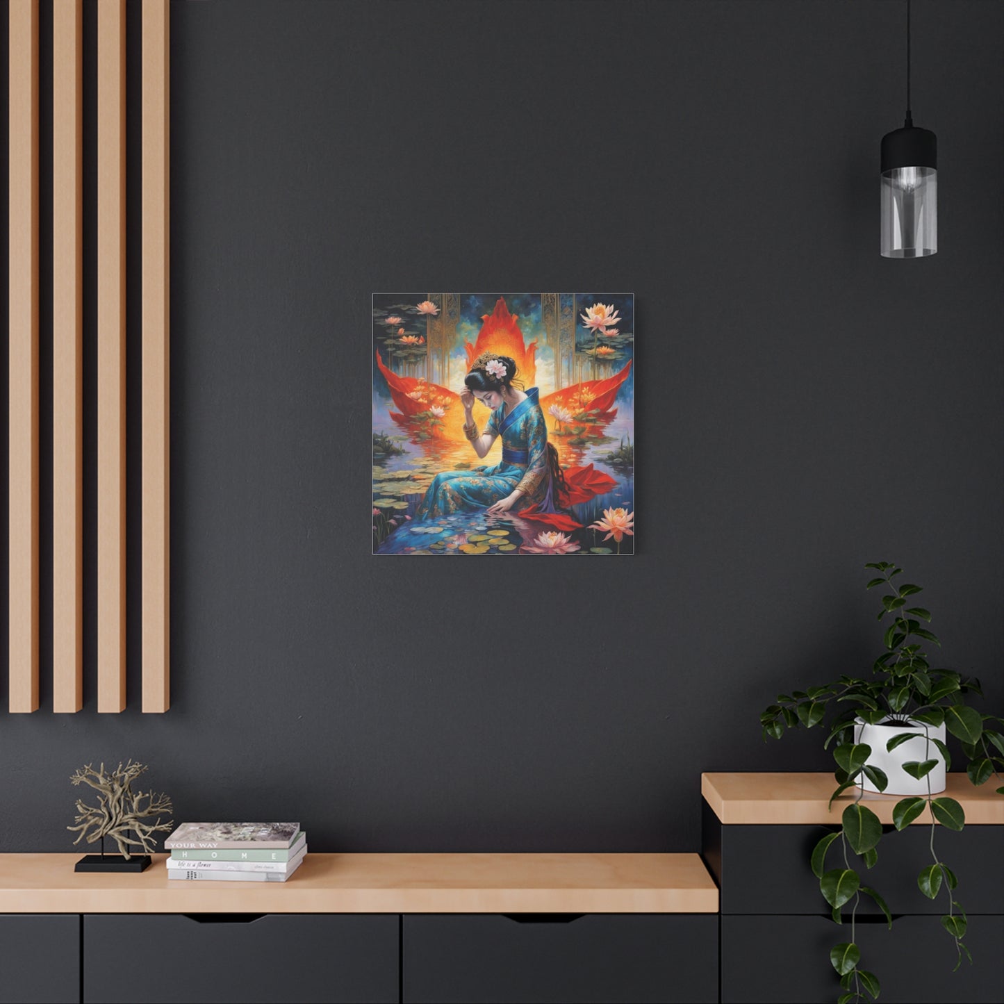 Lady in the Water Asian Abstract Art