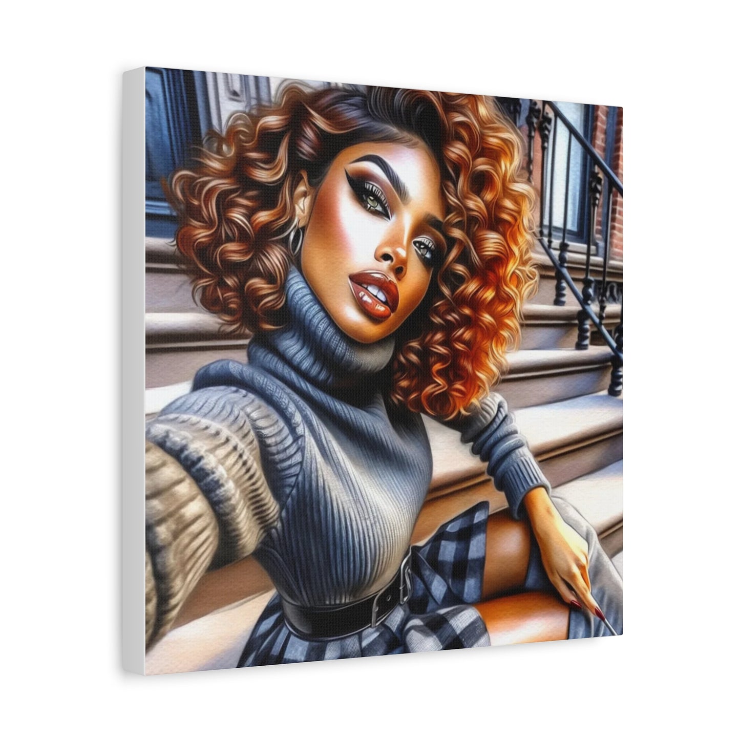 Beautiful Black Woman Canvas Art