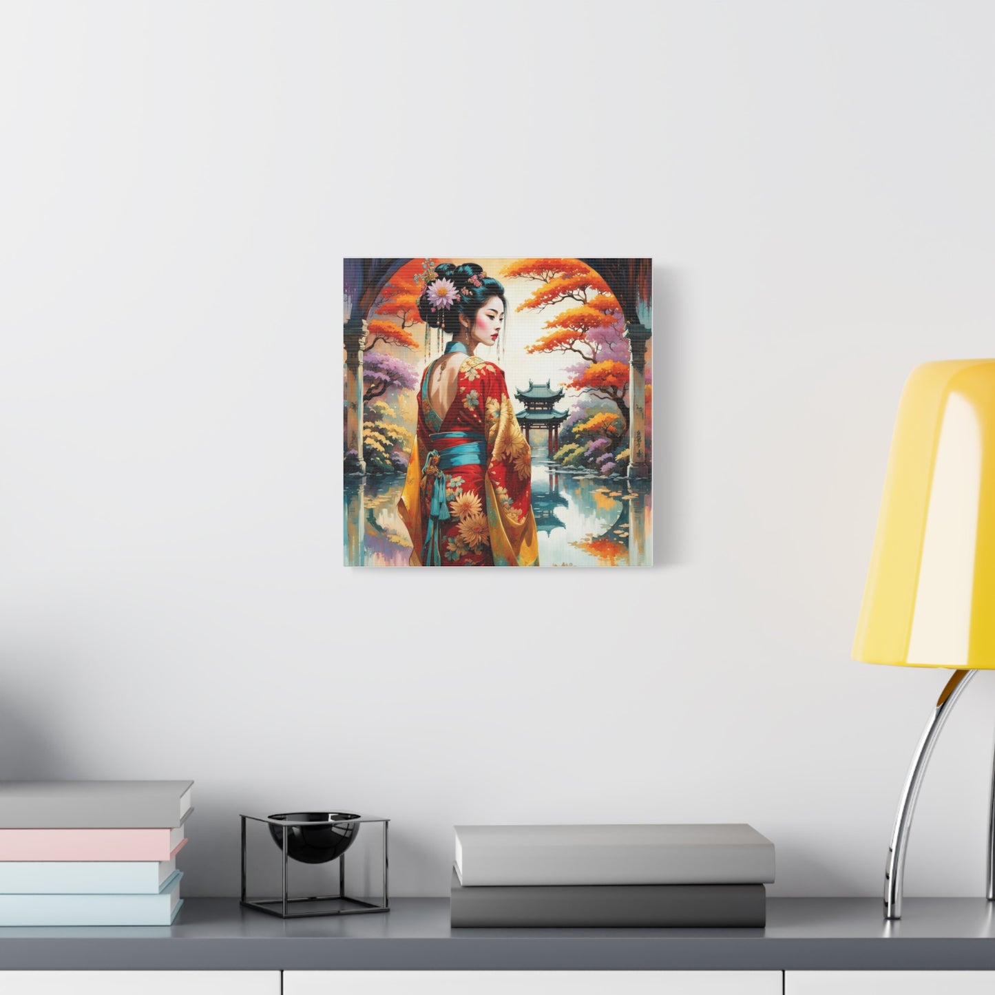 Geisha Asian Abstract Art
