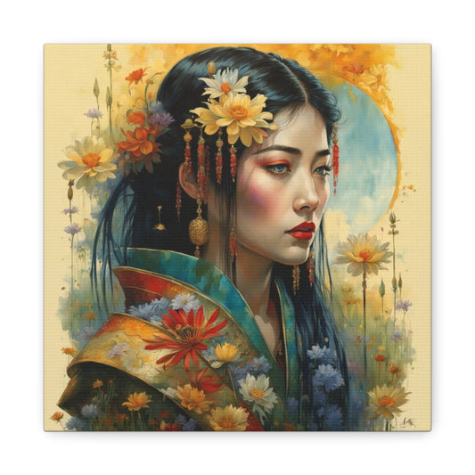 Beautiful Woman Asian Abstract Art