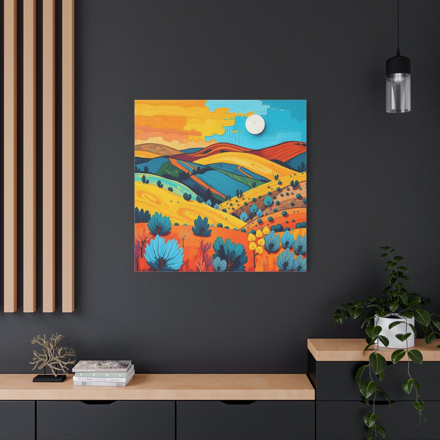 Canvas Wall Art - Black Hills Abstract Scenic Art