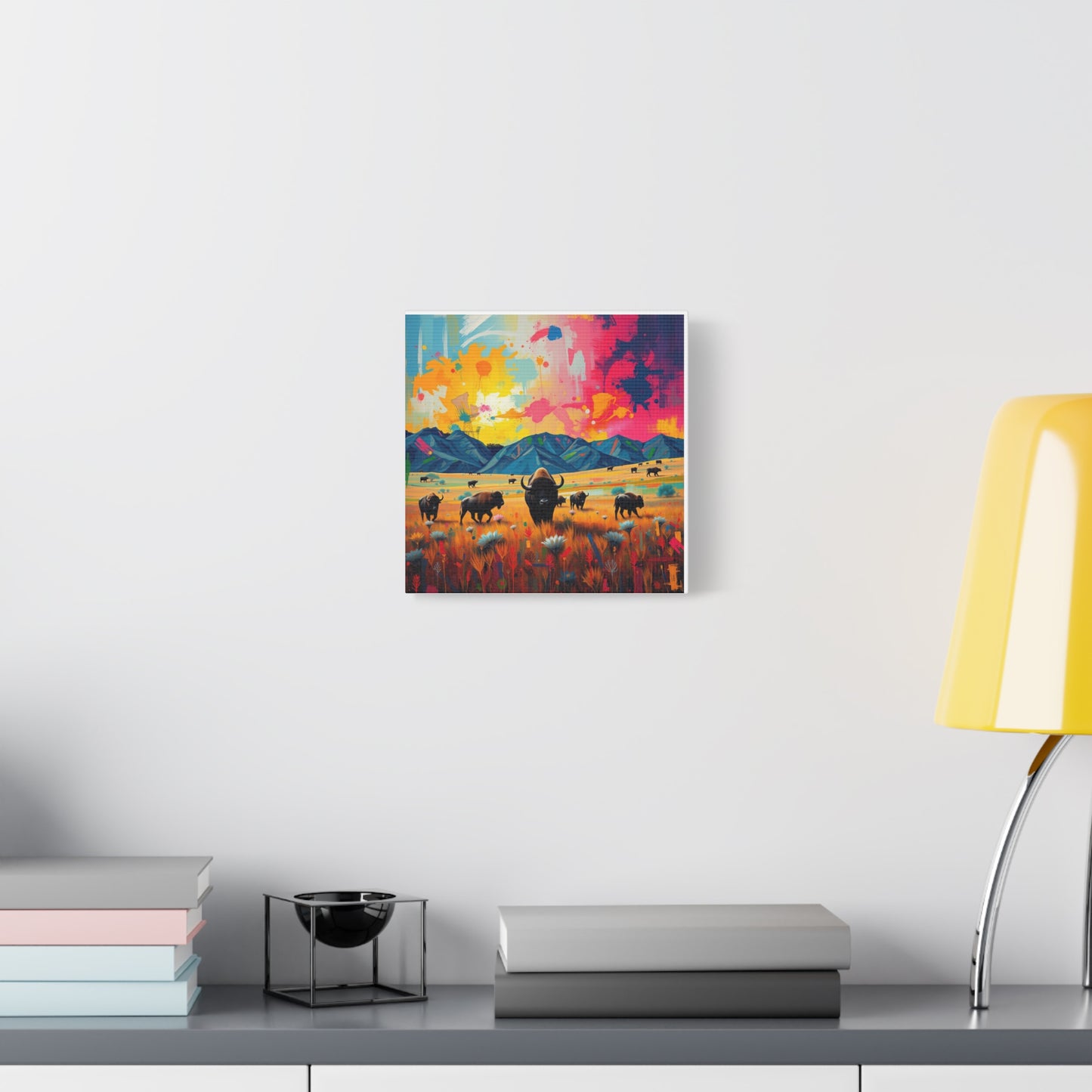 Canvas Print -Abstract Buffalo Wall Art