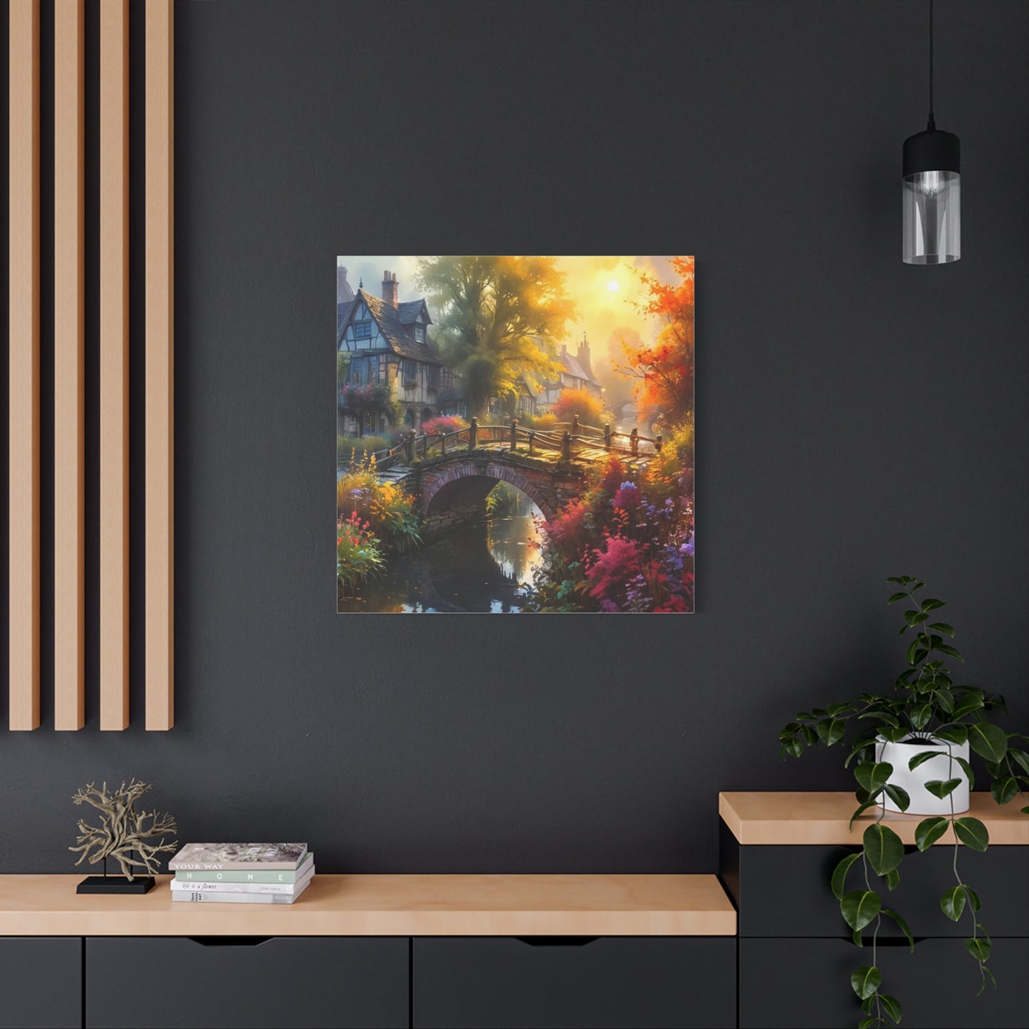 Canvas Print - The Bridge to Town Wall Art